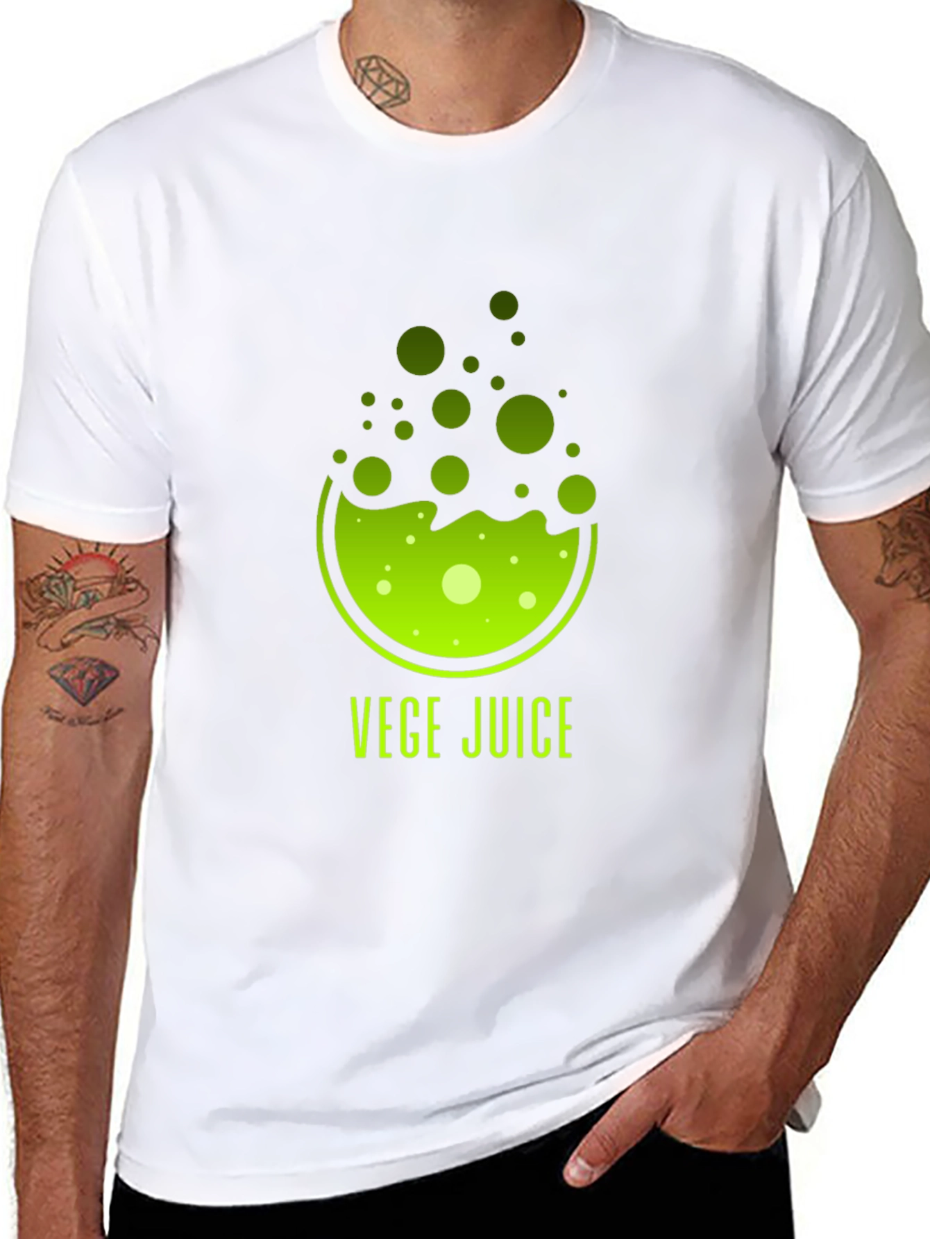 Vege Juice Black T-Shirt - Healthy Living