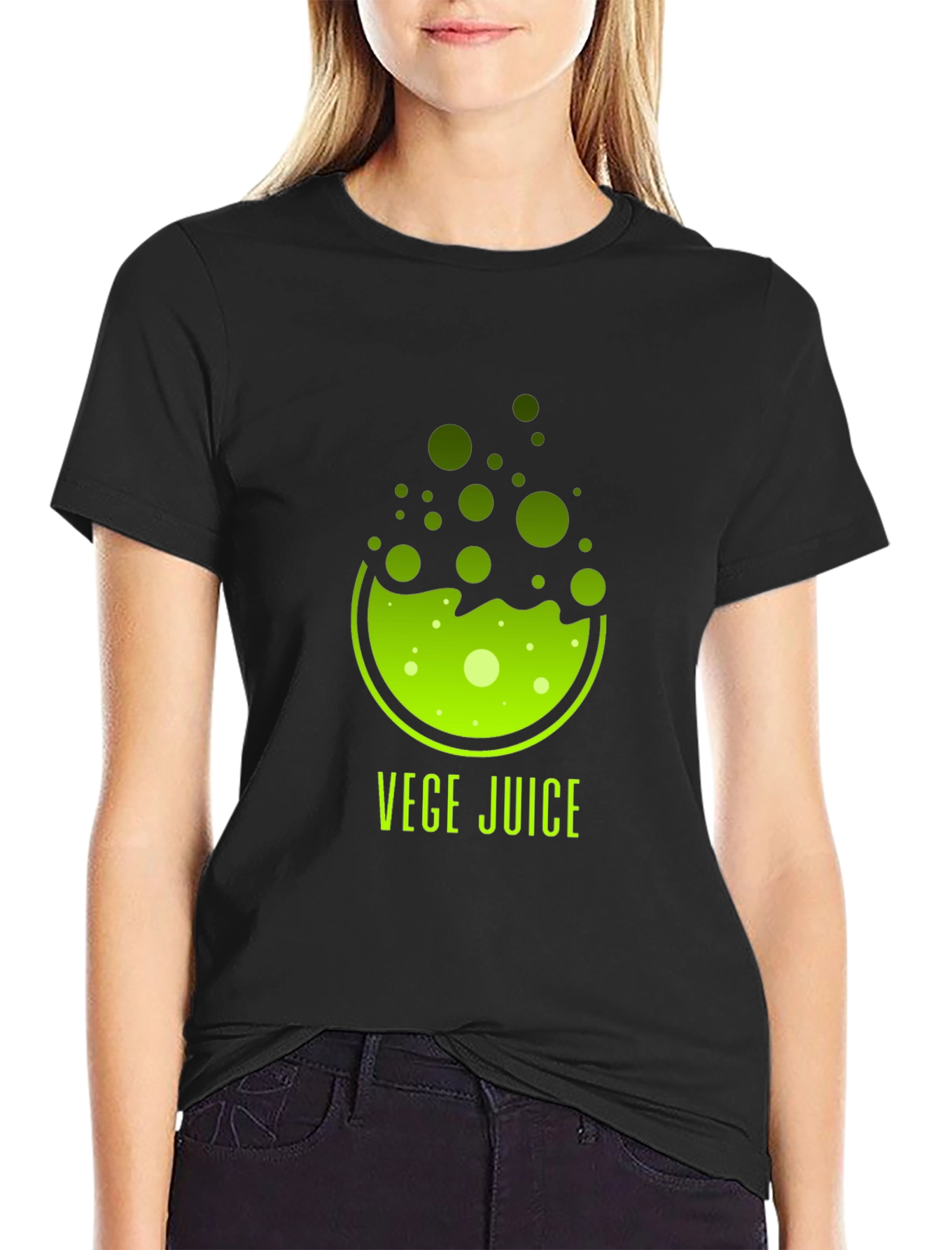 Vege Juice Black T-Shirt - Healthy Living
