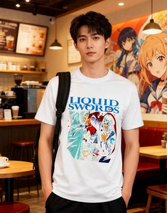 Liquid Swords Hip-Hop Graphic T-Shirt - 100% Cotton, Retro Comic Tee for Music Enthusiasts & Streetwear Lovers