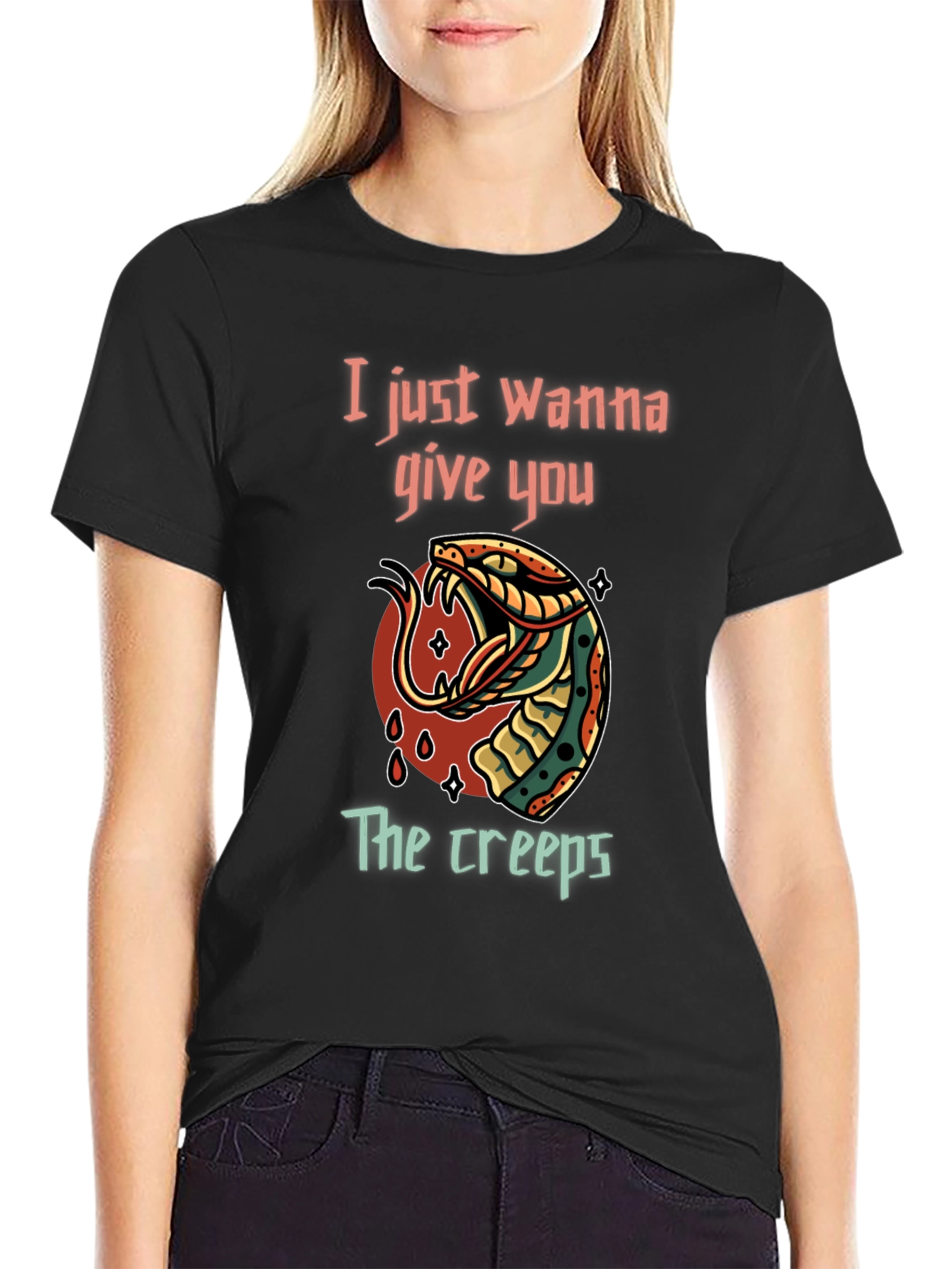 Creepy Snake Graphic T-Shirt