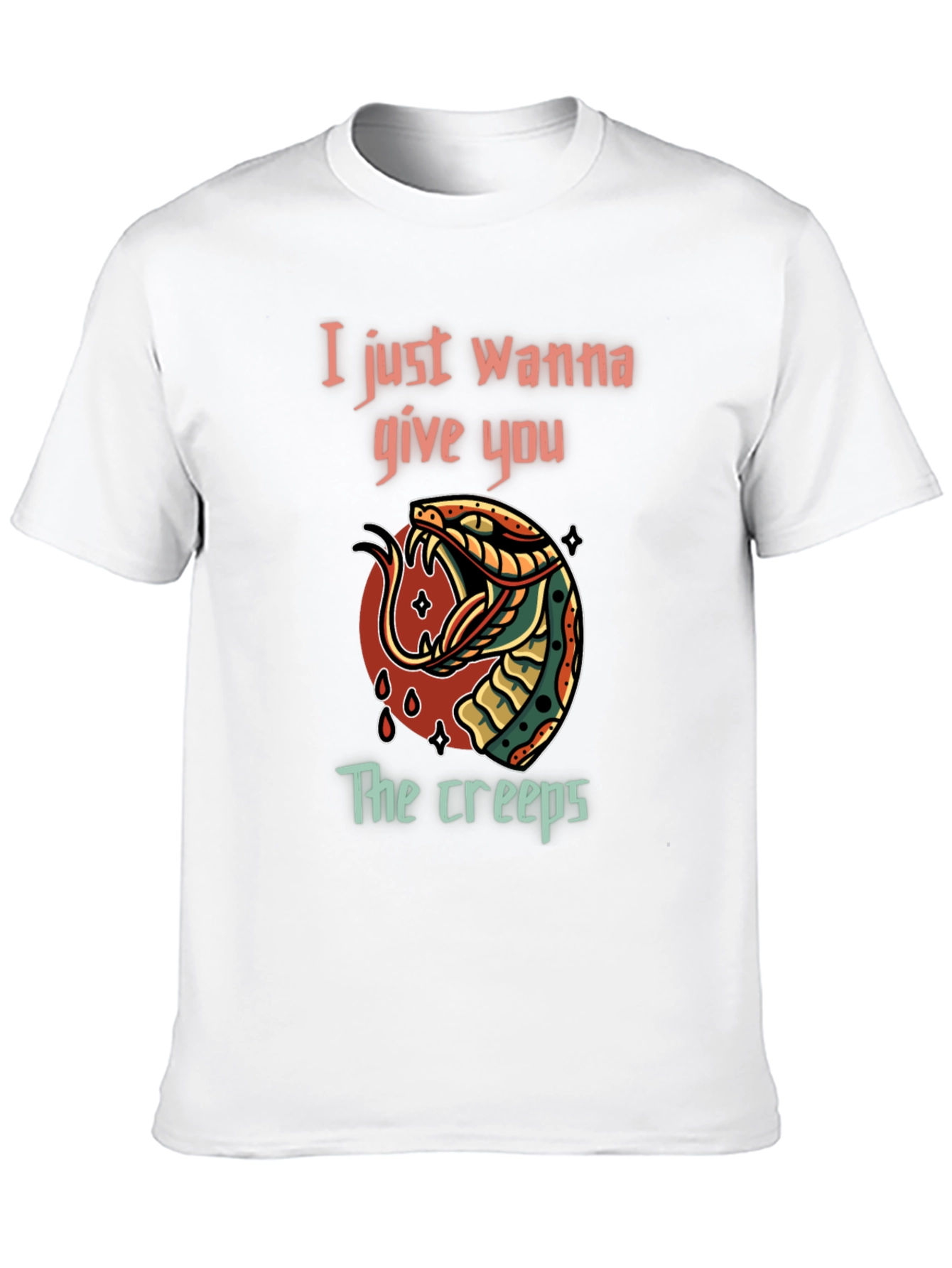 Creepy Snake Graphic T-Shirt