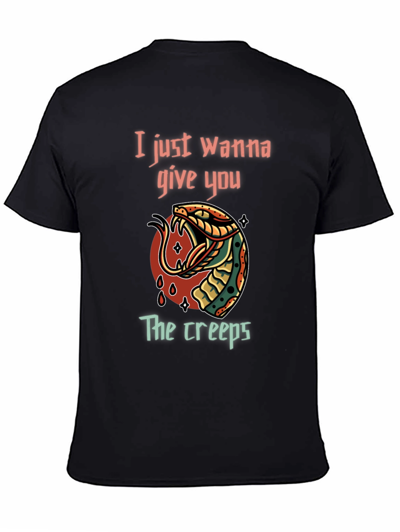 Creepy Snake Graphic T-Shirt