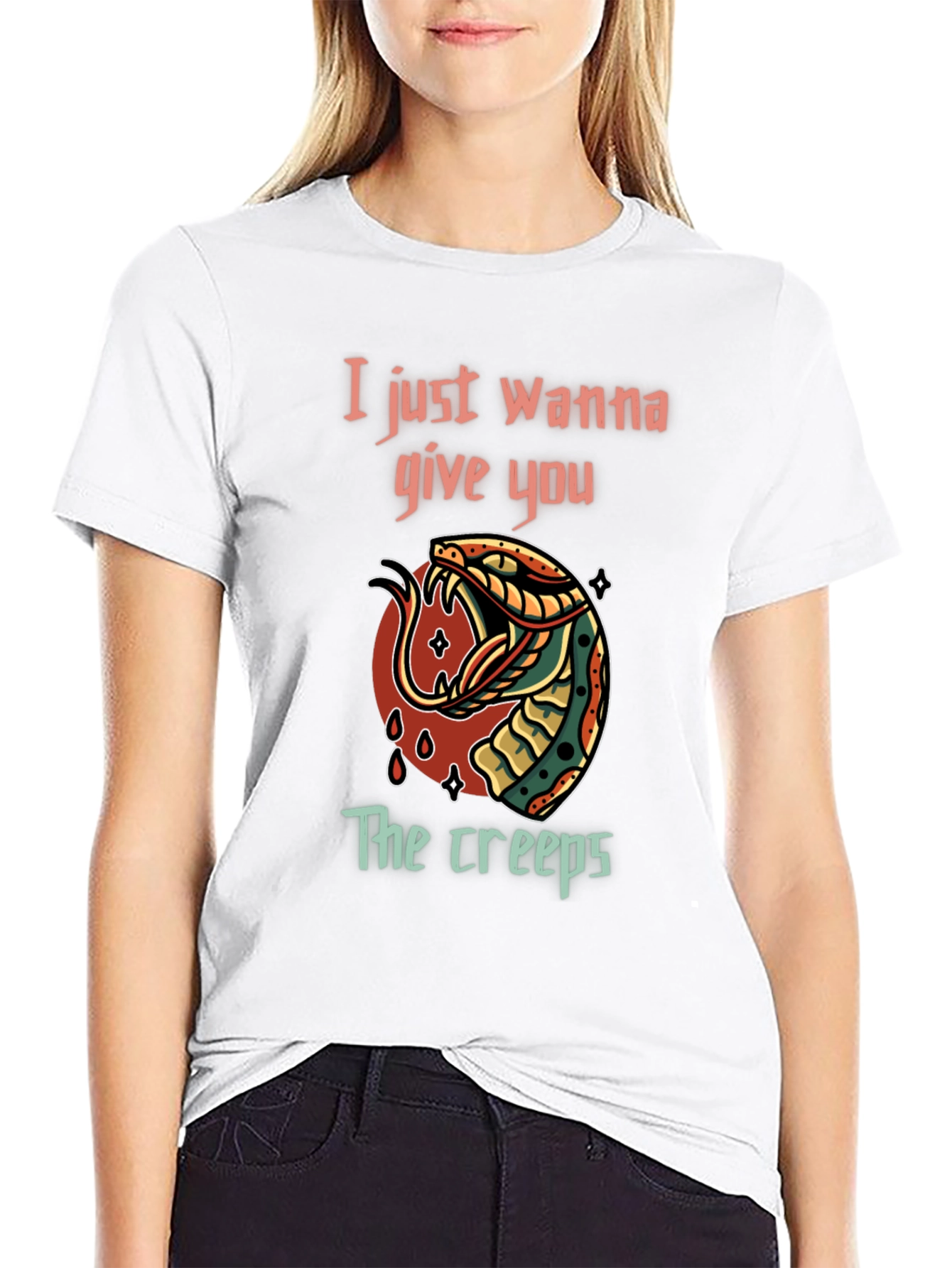 Creepy Snake Graphic T-Shirt