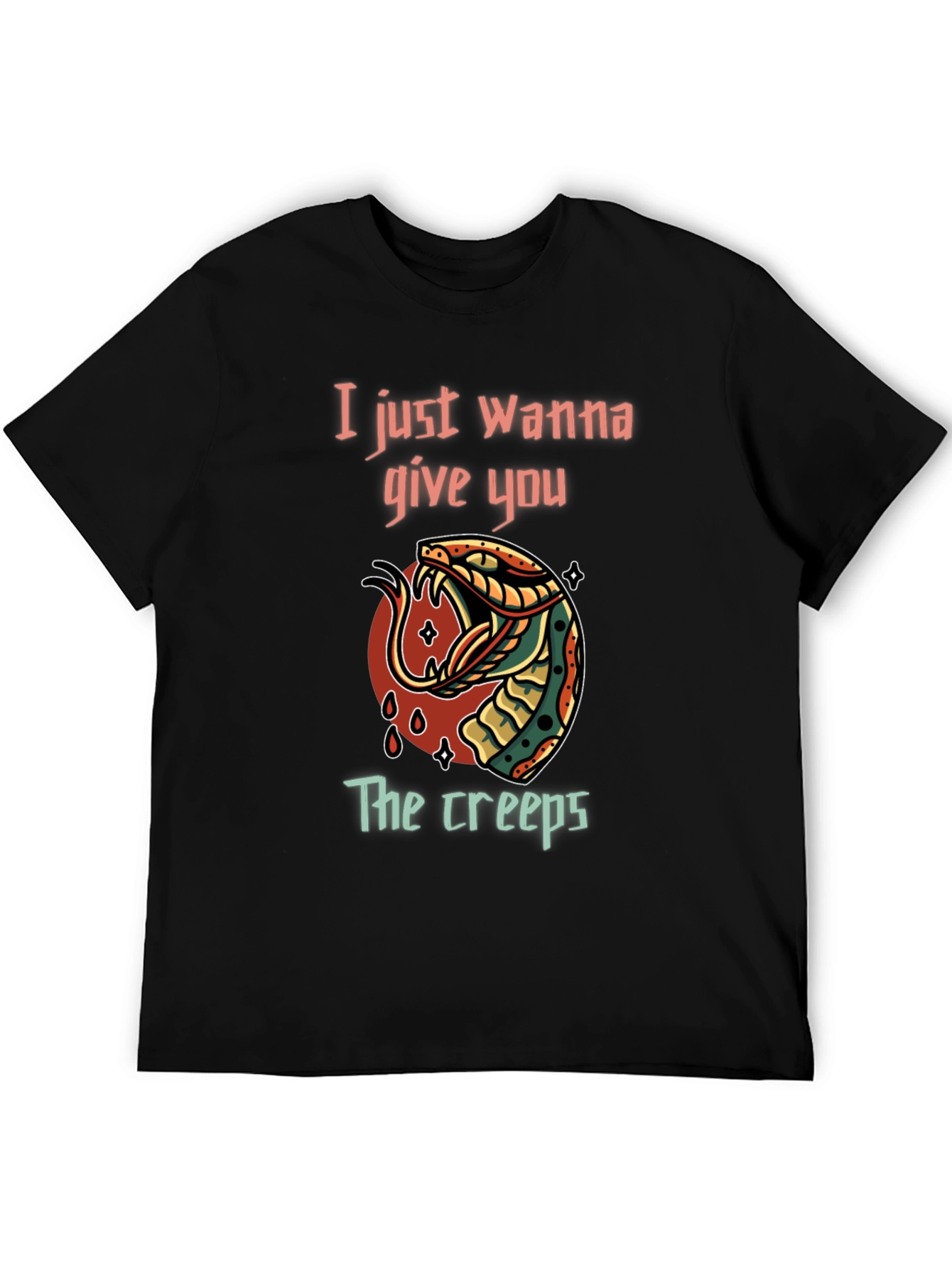 Creepy Snake Graphic T-Shirt