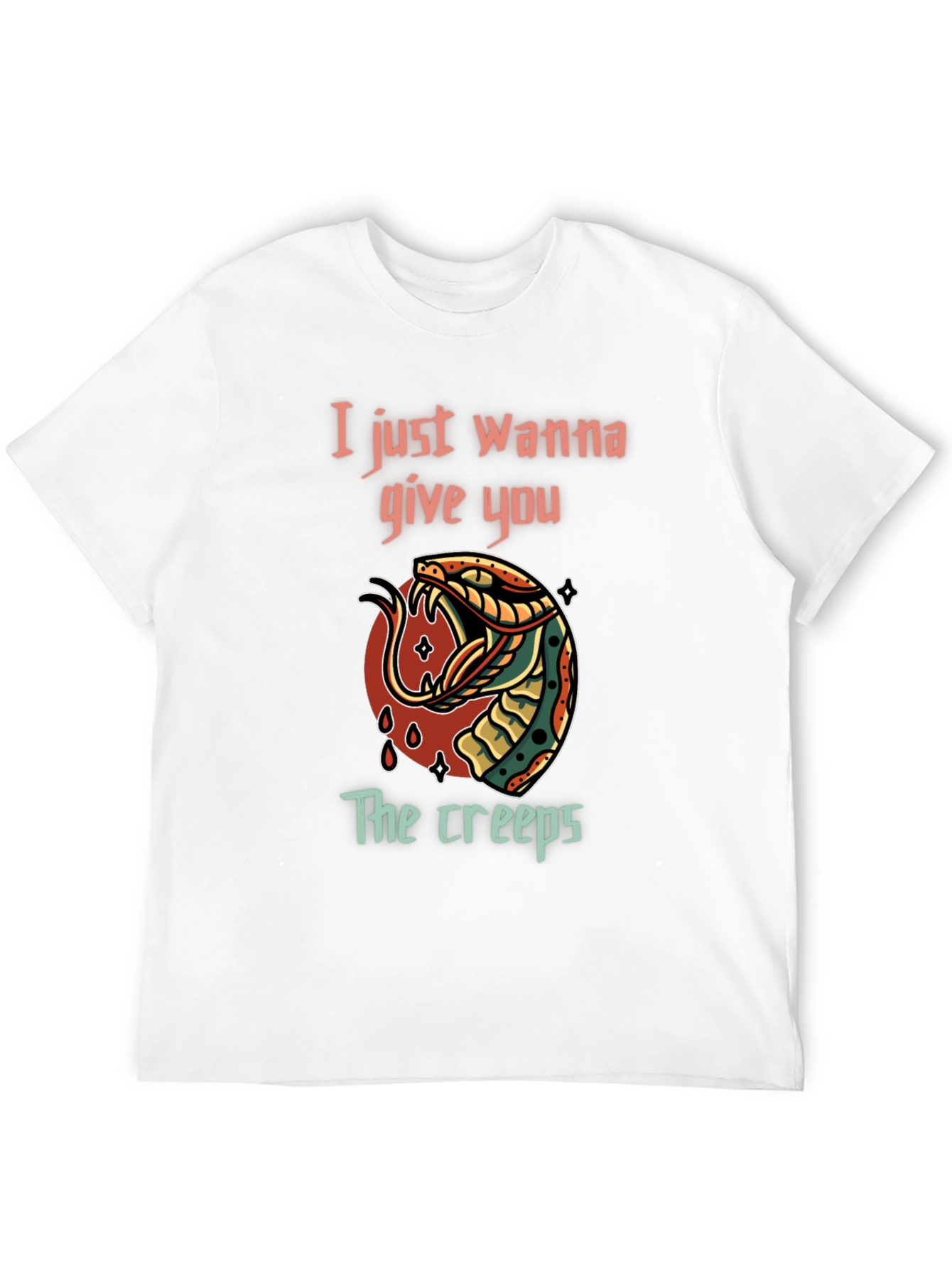 Creepy Snake Graphic T-Shirt