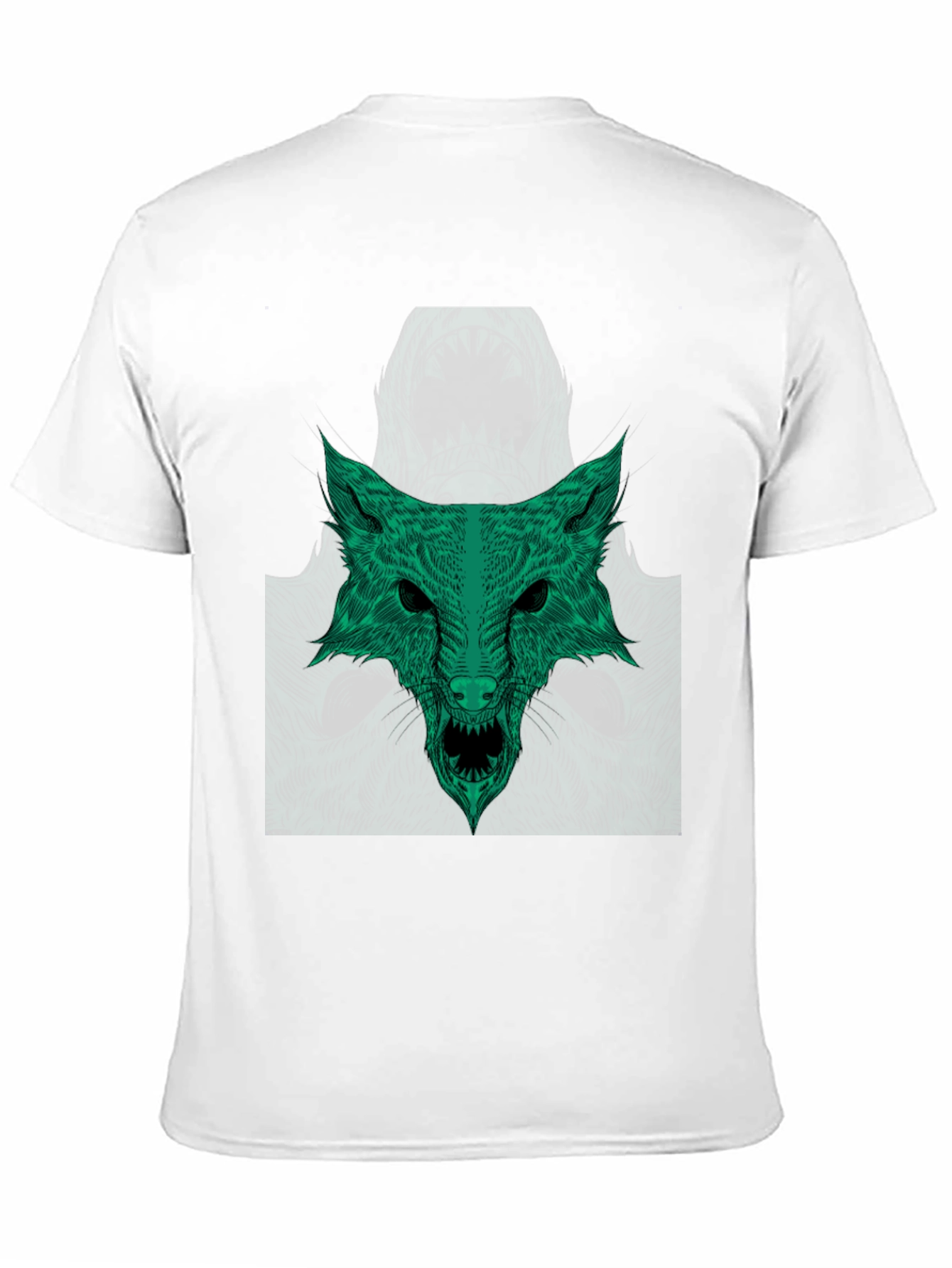 Green Wolf Graphic Tee - Stylish Mens T-Shirt