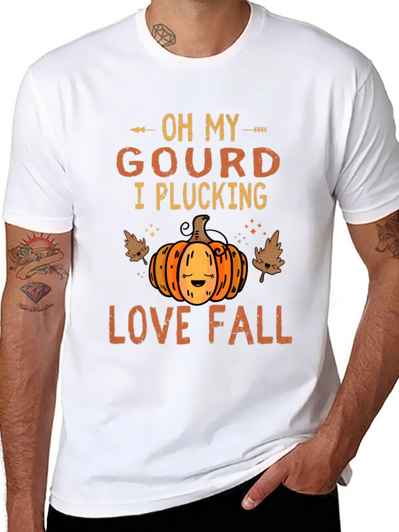 Oh My Gourd I Plucking Love Fall T-Shirt