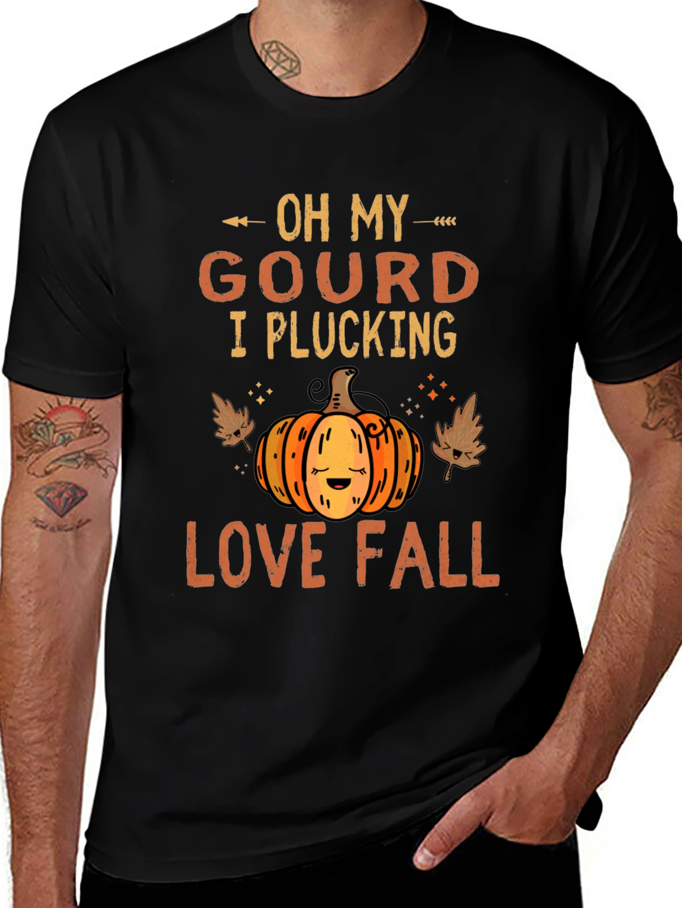 Oh My Gourd I Plucking Love Fall T-Shirt