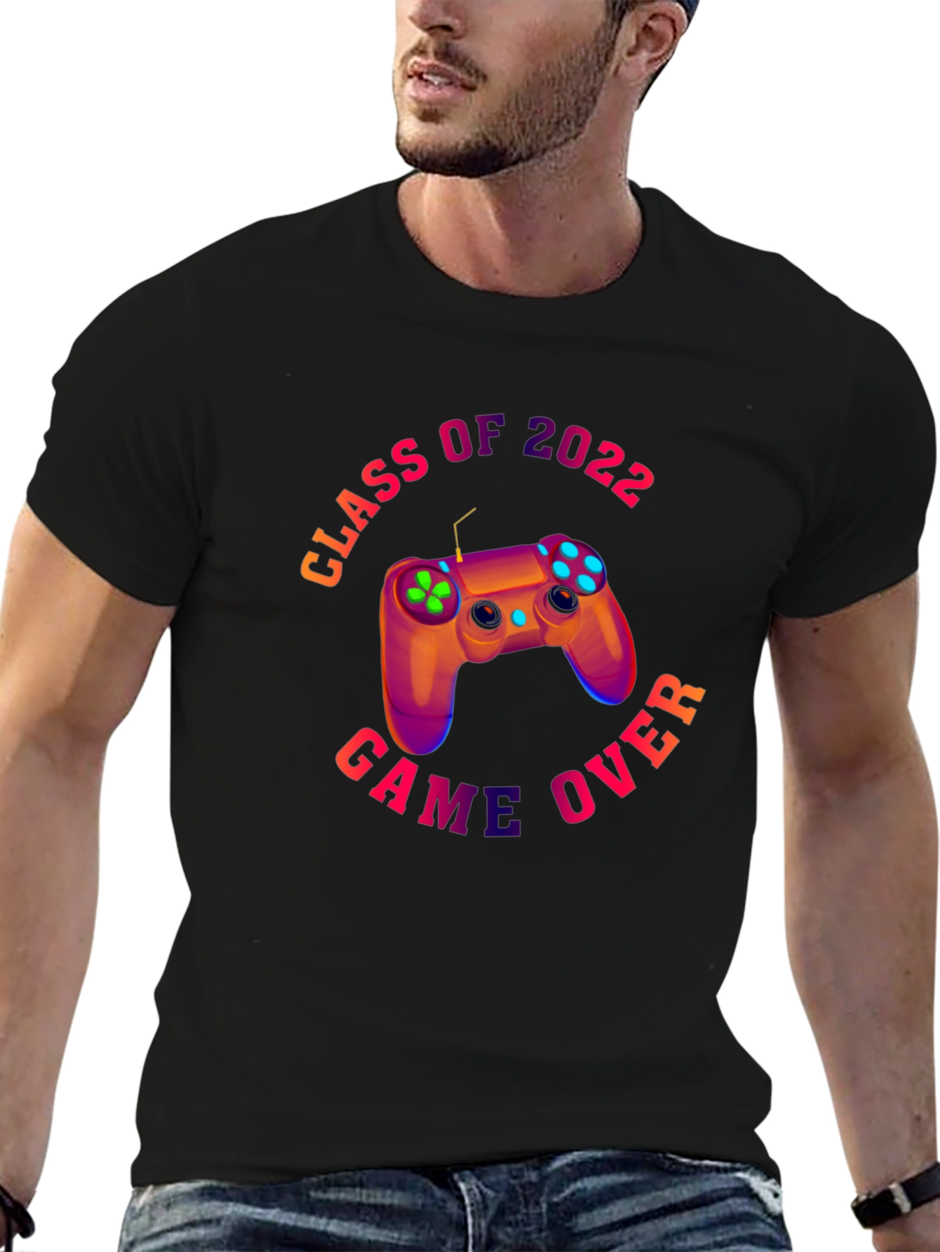Class of 2022 Game Over Black T-Shirt