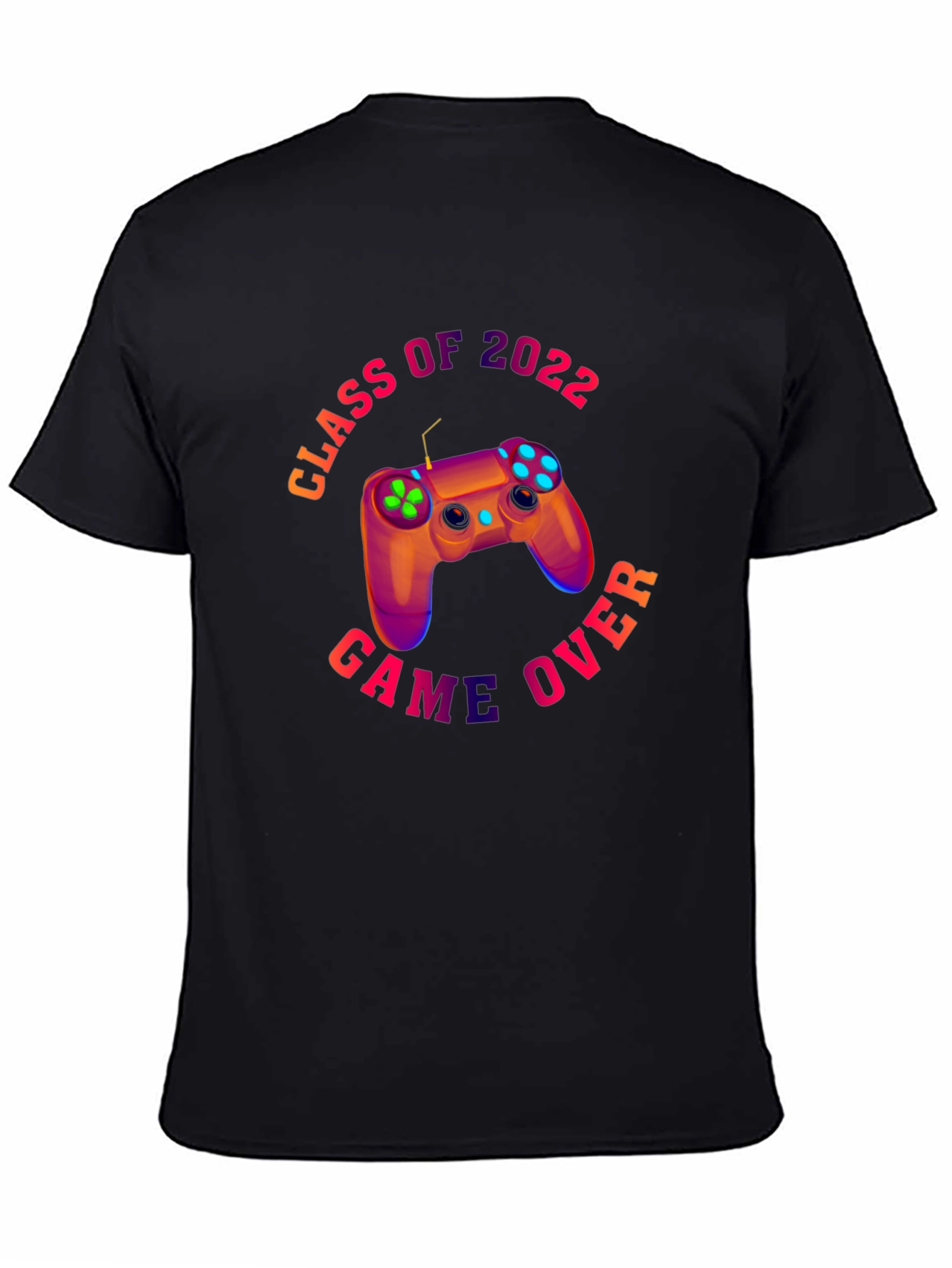 Class of 2022 Game Over Black T-Shirt
