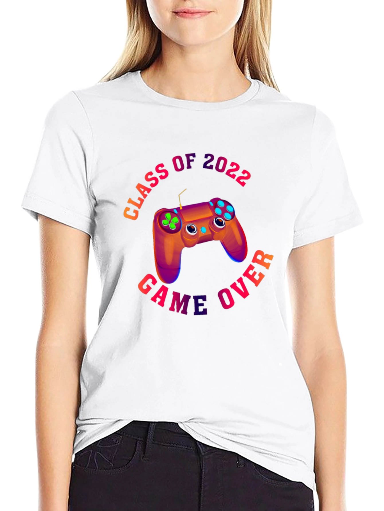 Class of 2022 Game Over Black T-Shirt