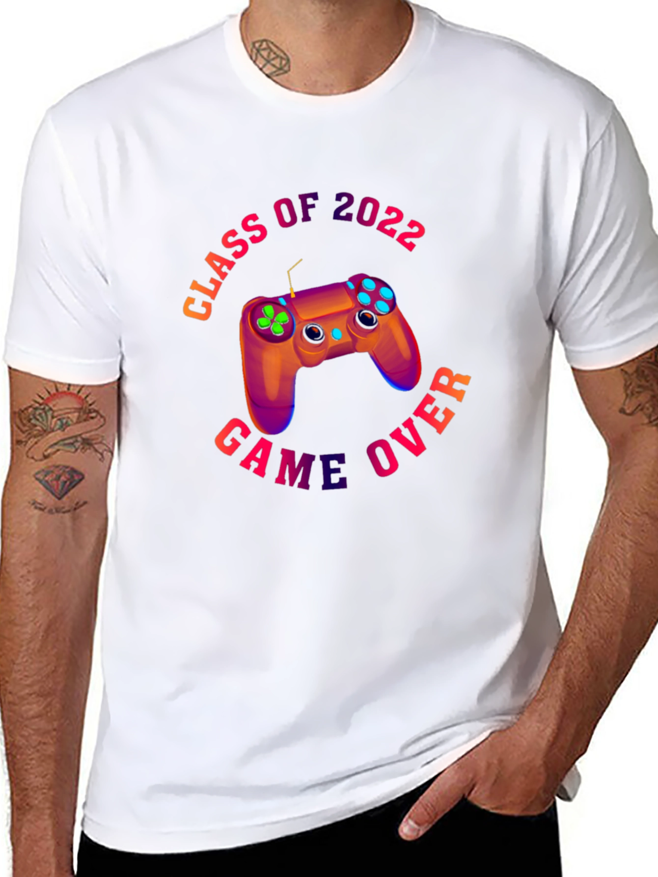 Class of 2022 Game Over Black T-Shirt