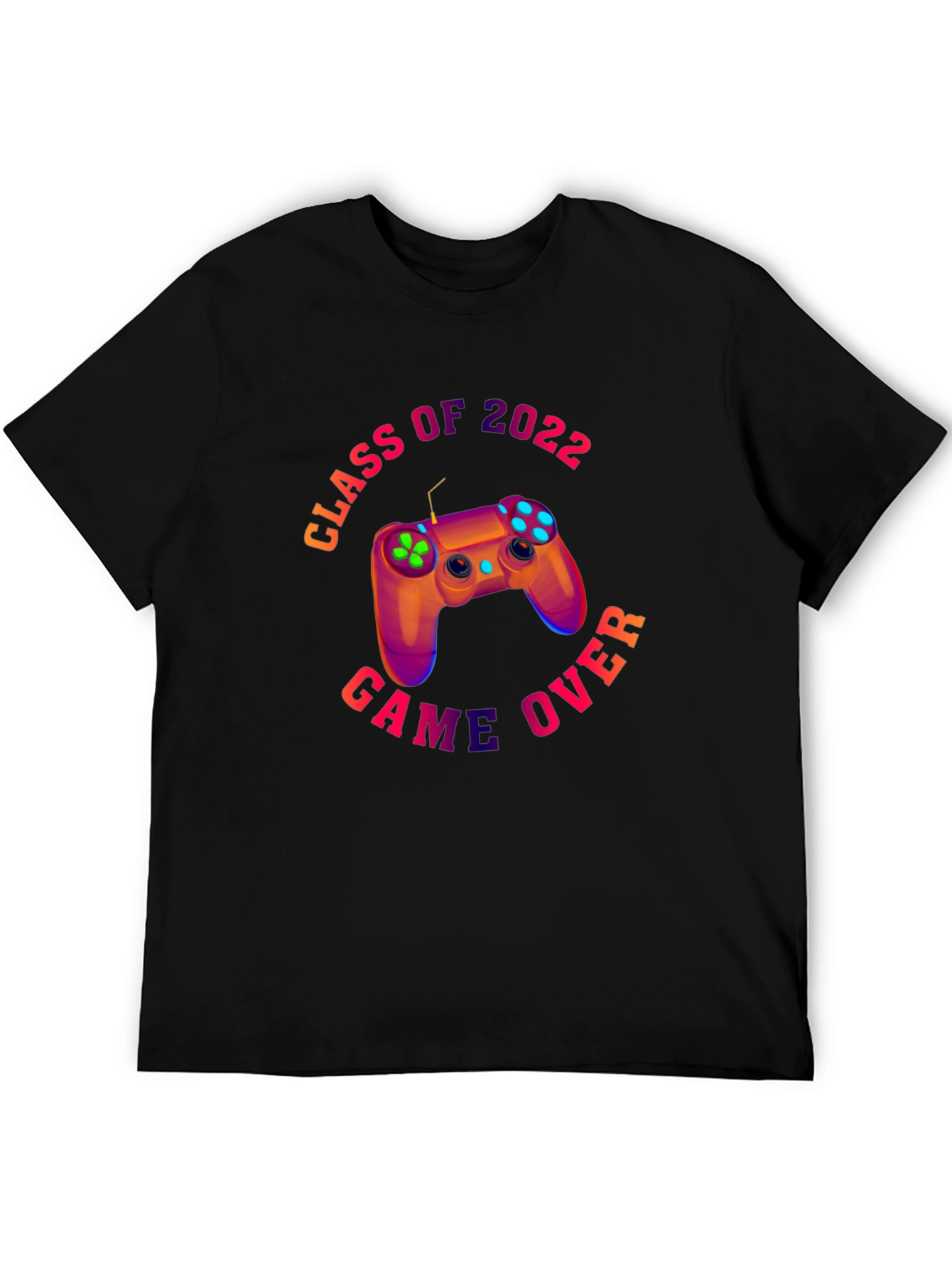 Class of 2022 Game Over Black T-Shirt