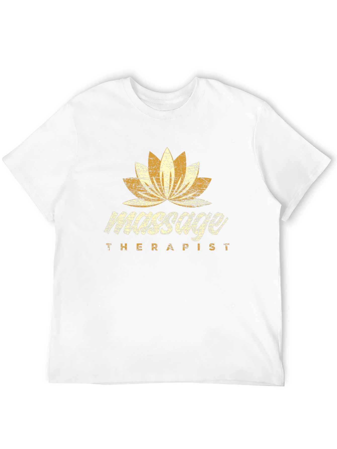 Massage Therapist Lotus Flower Graphic T-Shirt