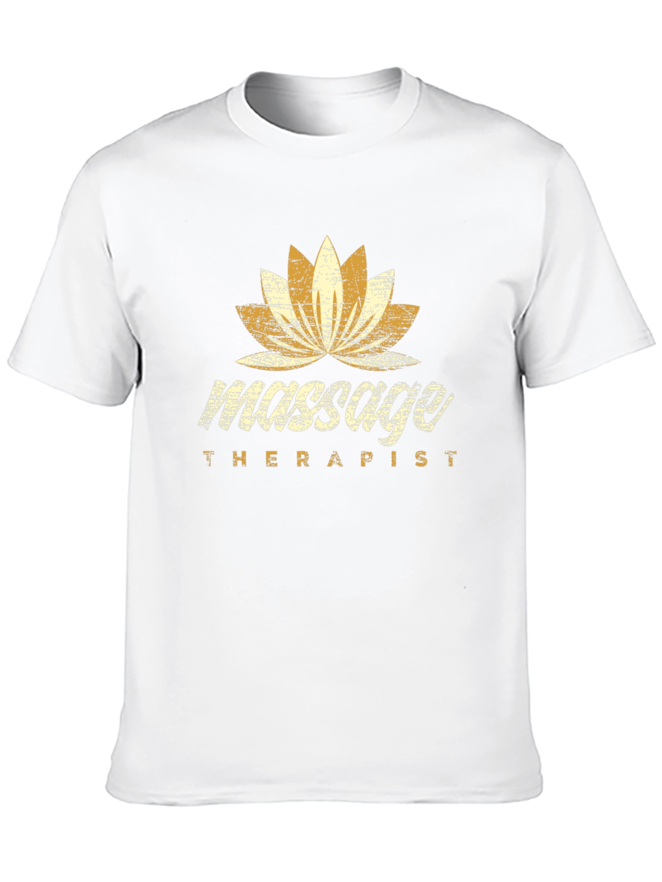 Massage Therapist Lotus Flower Graphic T-Shirt