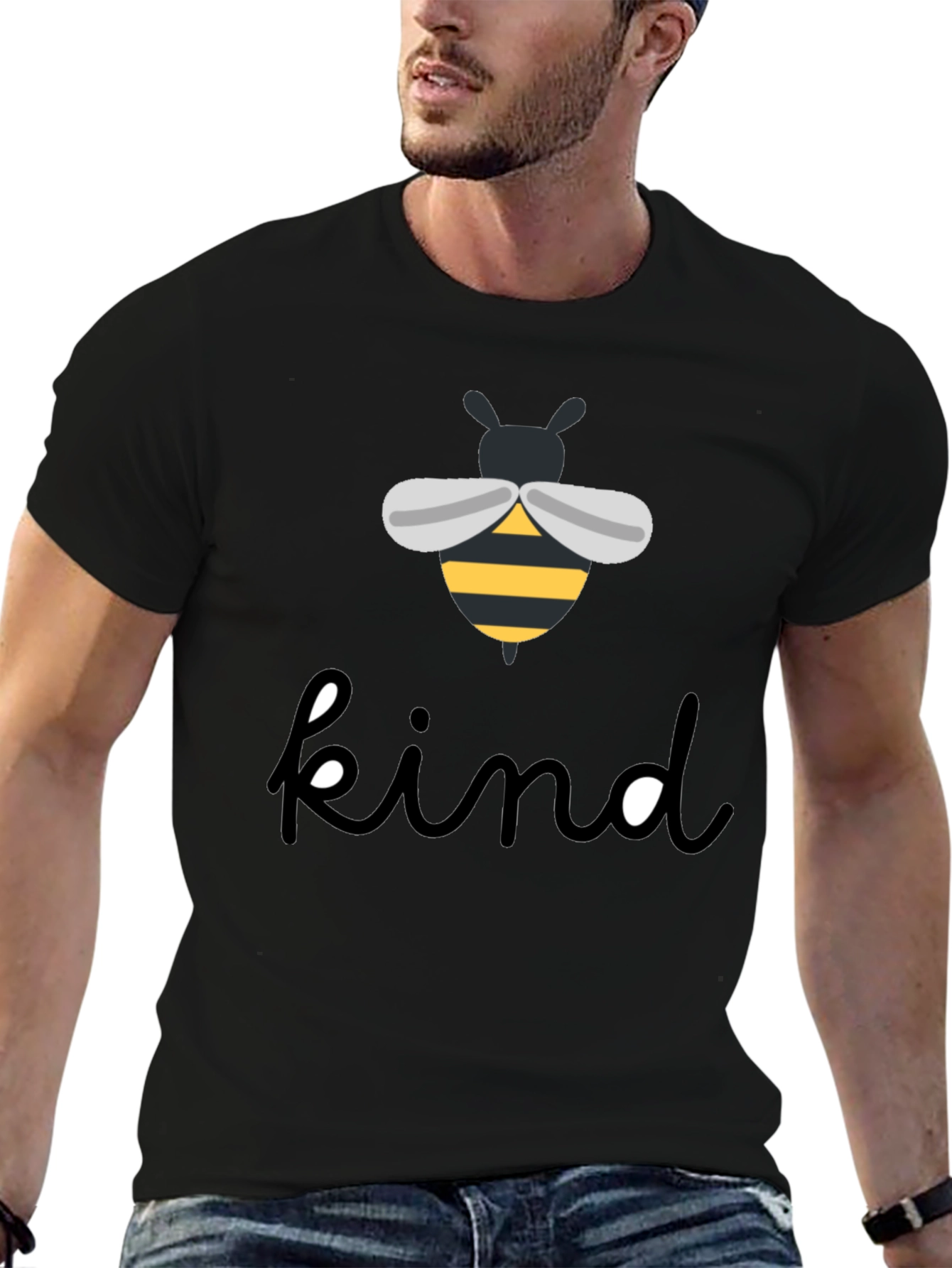 Bee Kind Graphic T-Shirt - Black