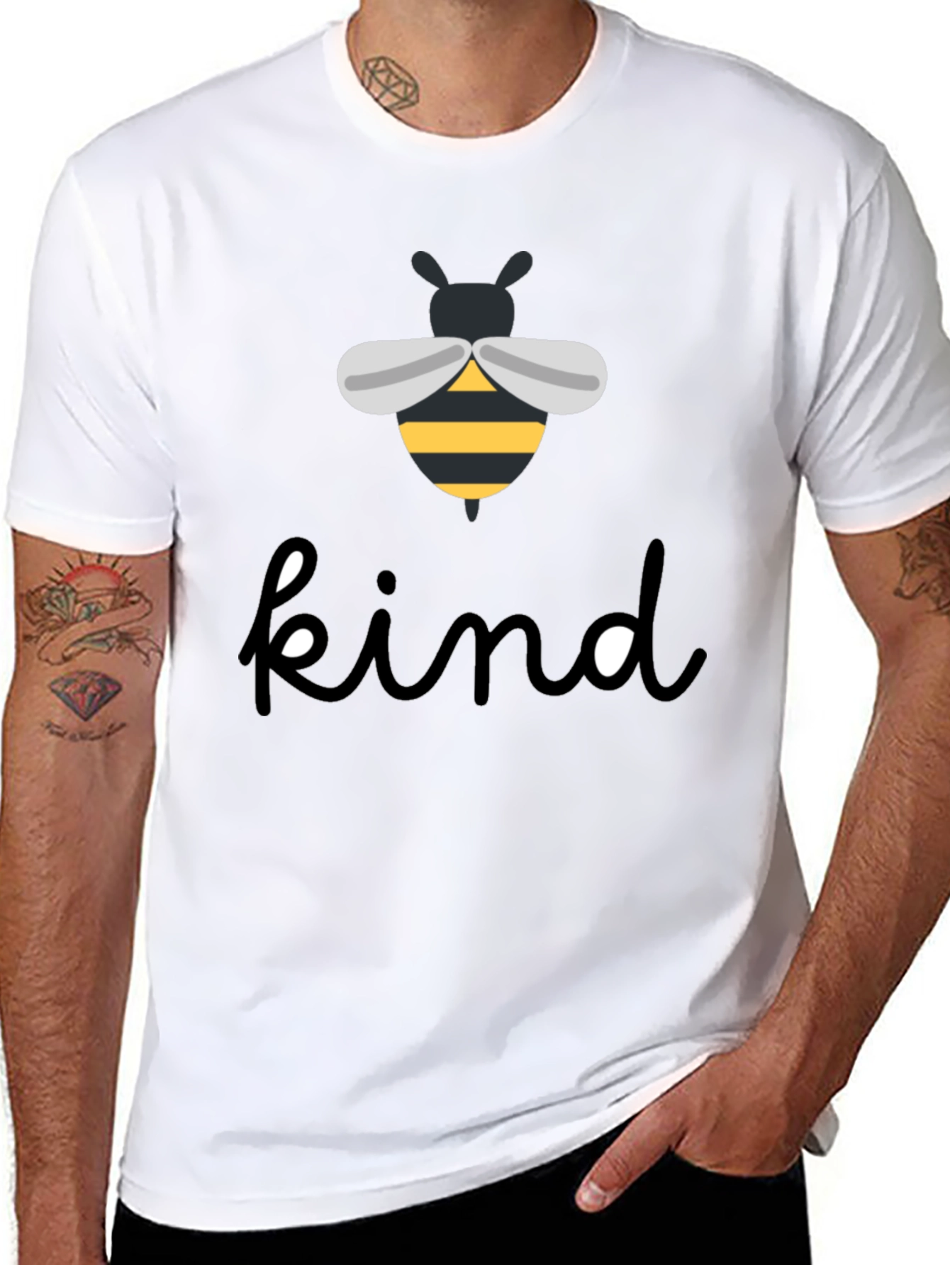 Bee Kind Graphic T-Shirt - Black