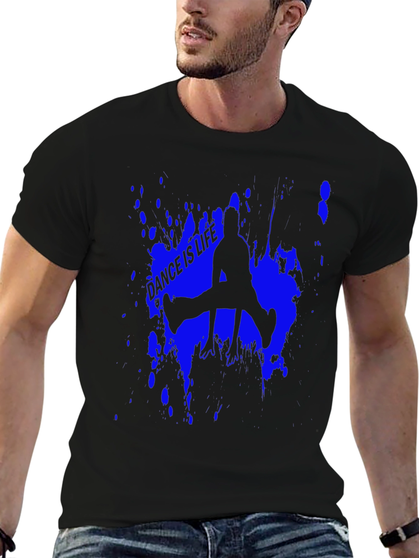 Dance is Life Graphic Tee - Stylish Black T-Shirt