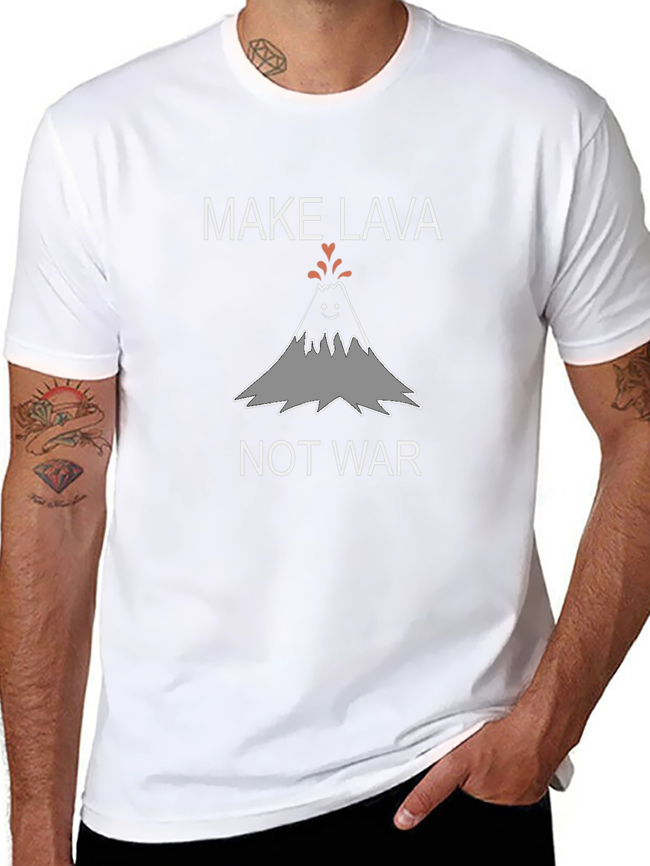 Make Lava Not War Graphic T-Shirt