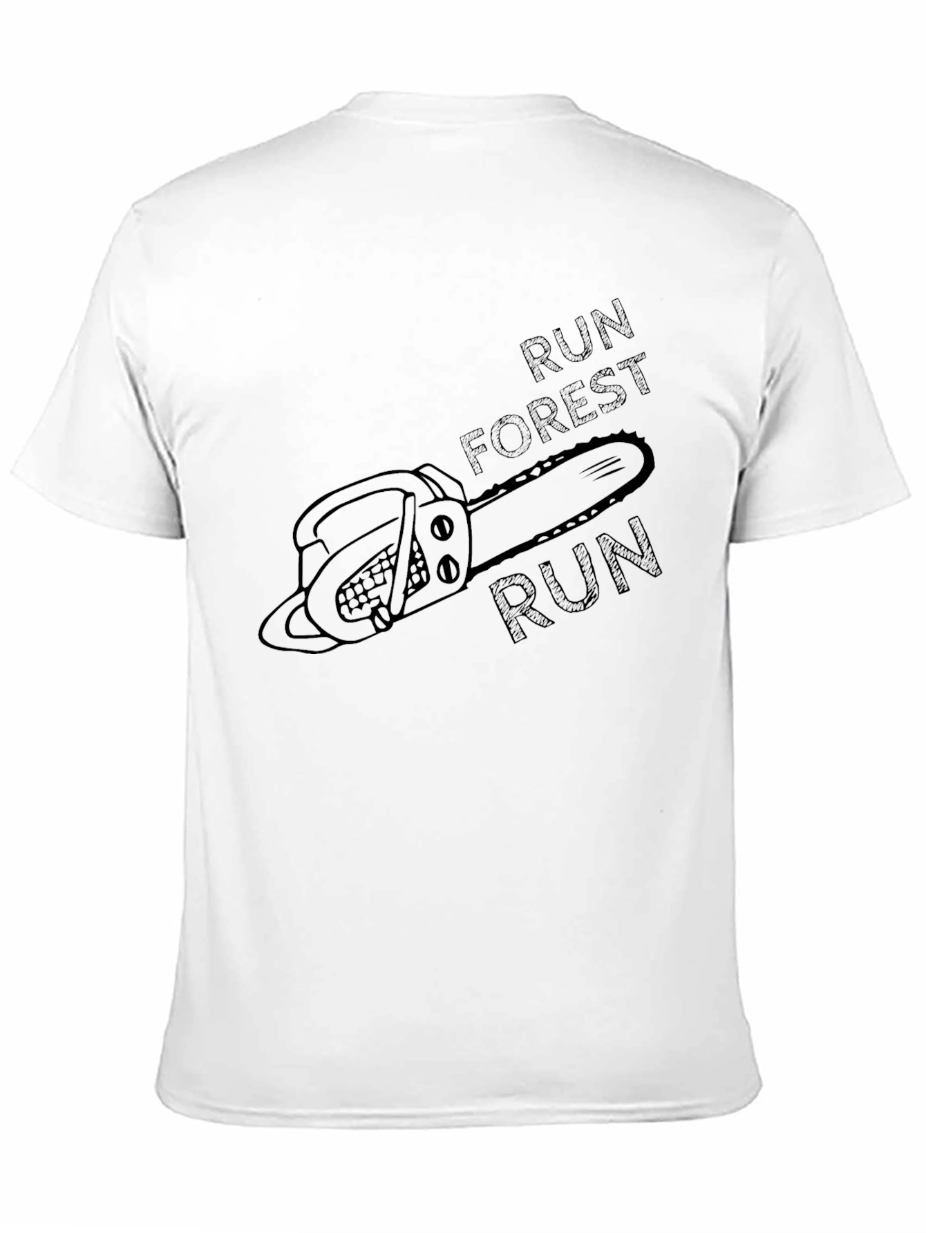 Run Forest Run Chainsaw T-Shirt