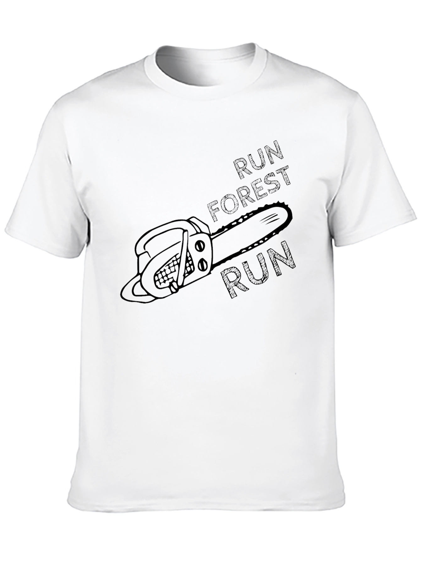 Run Forest Run Chainsaw T-Shirt