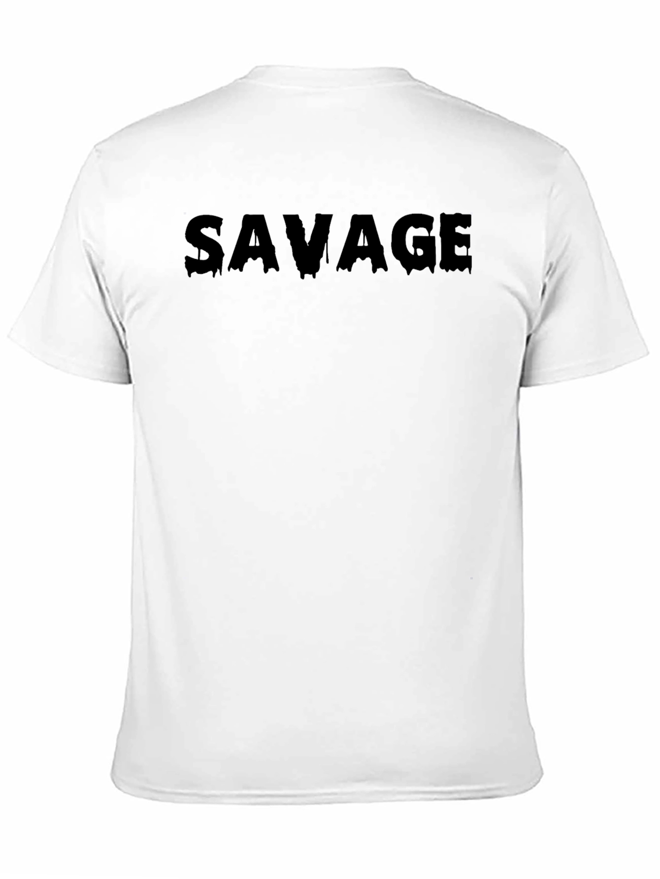 Savage Graphic Print Black T-Shirt for Men