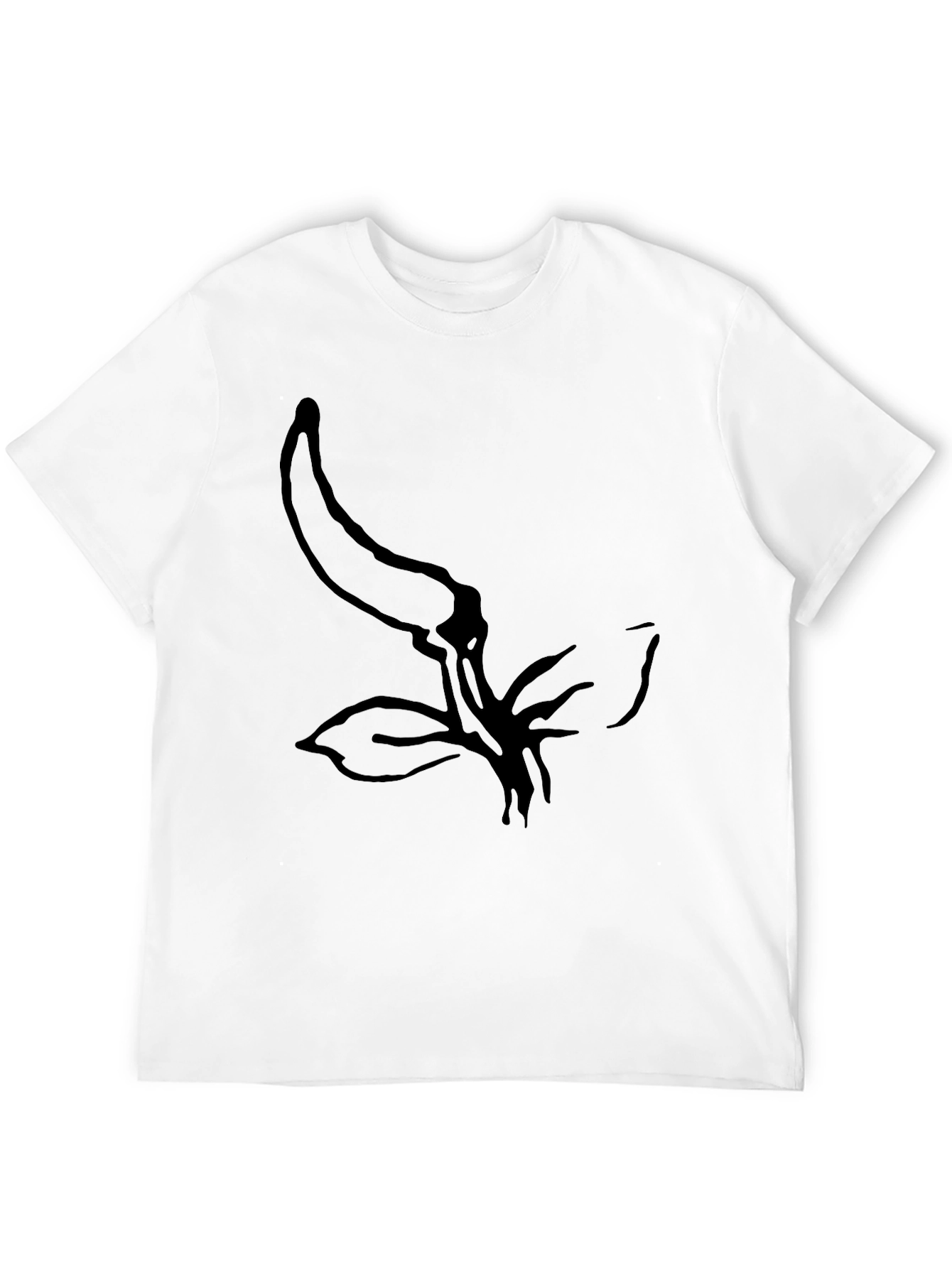 Minimalist Chili Pepper Graphic Black T-Shirt