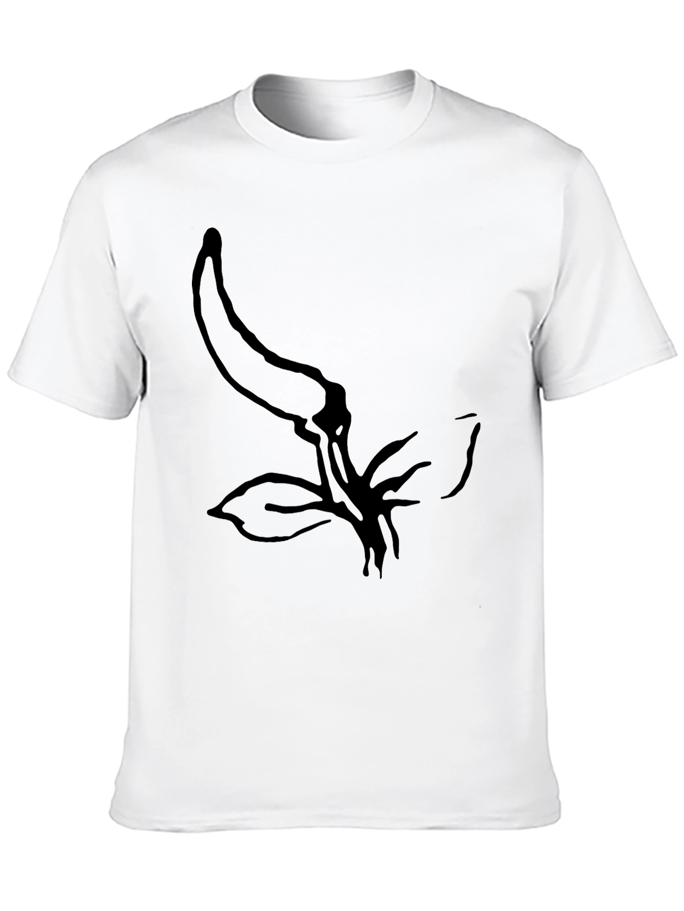 Minimalist Chili Pepper Graphic Black T-Shirt