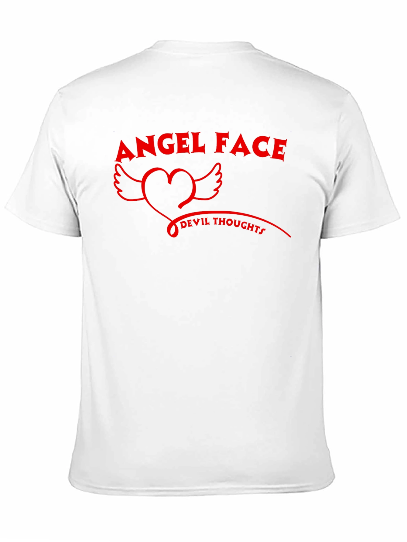 Angel Face Devil Thoughts Graphic T-Shirt