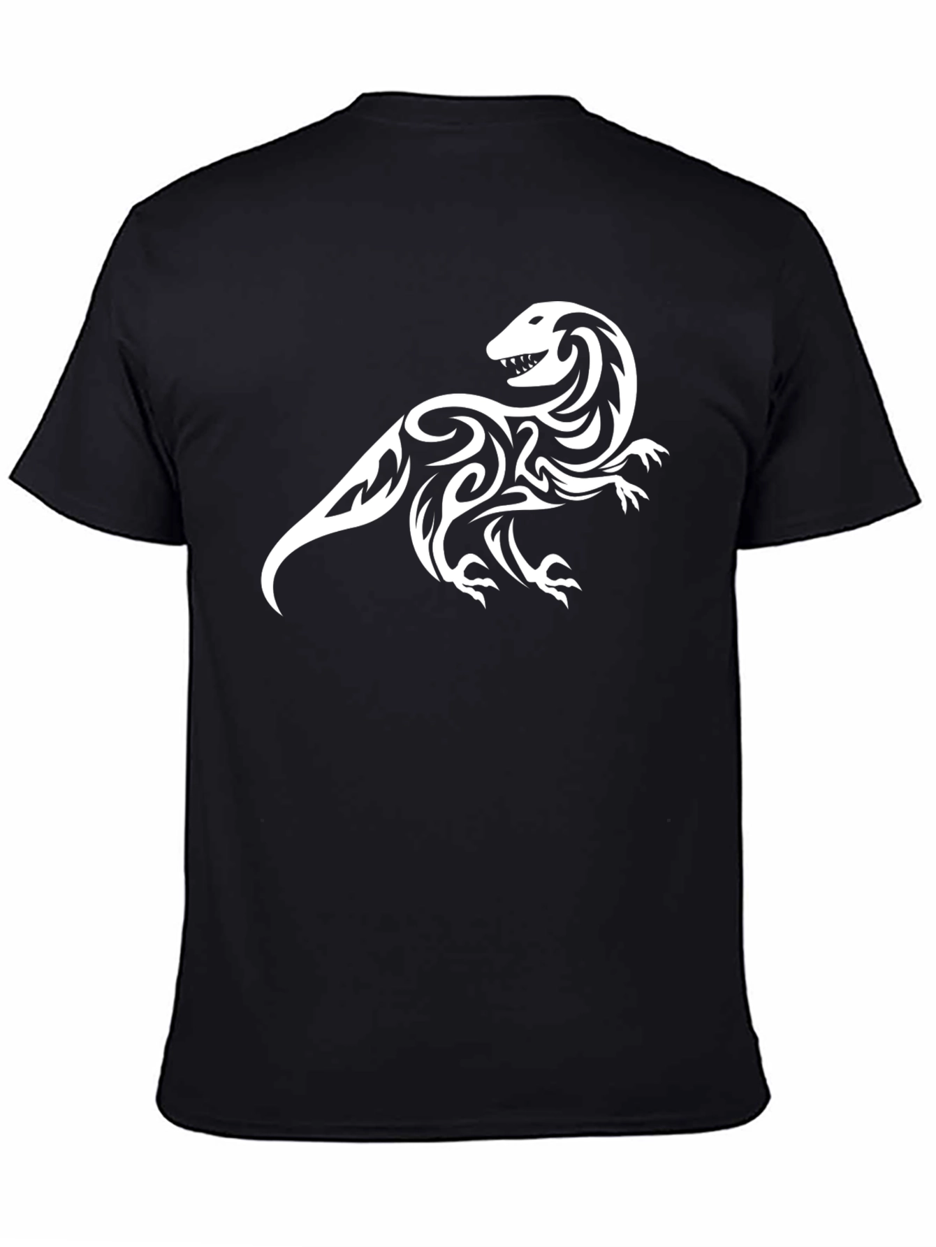 Tribal Otter Graphic Tee - Stylish Black T-Shirt