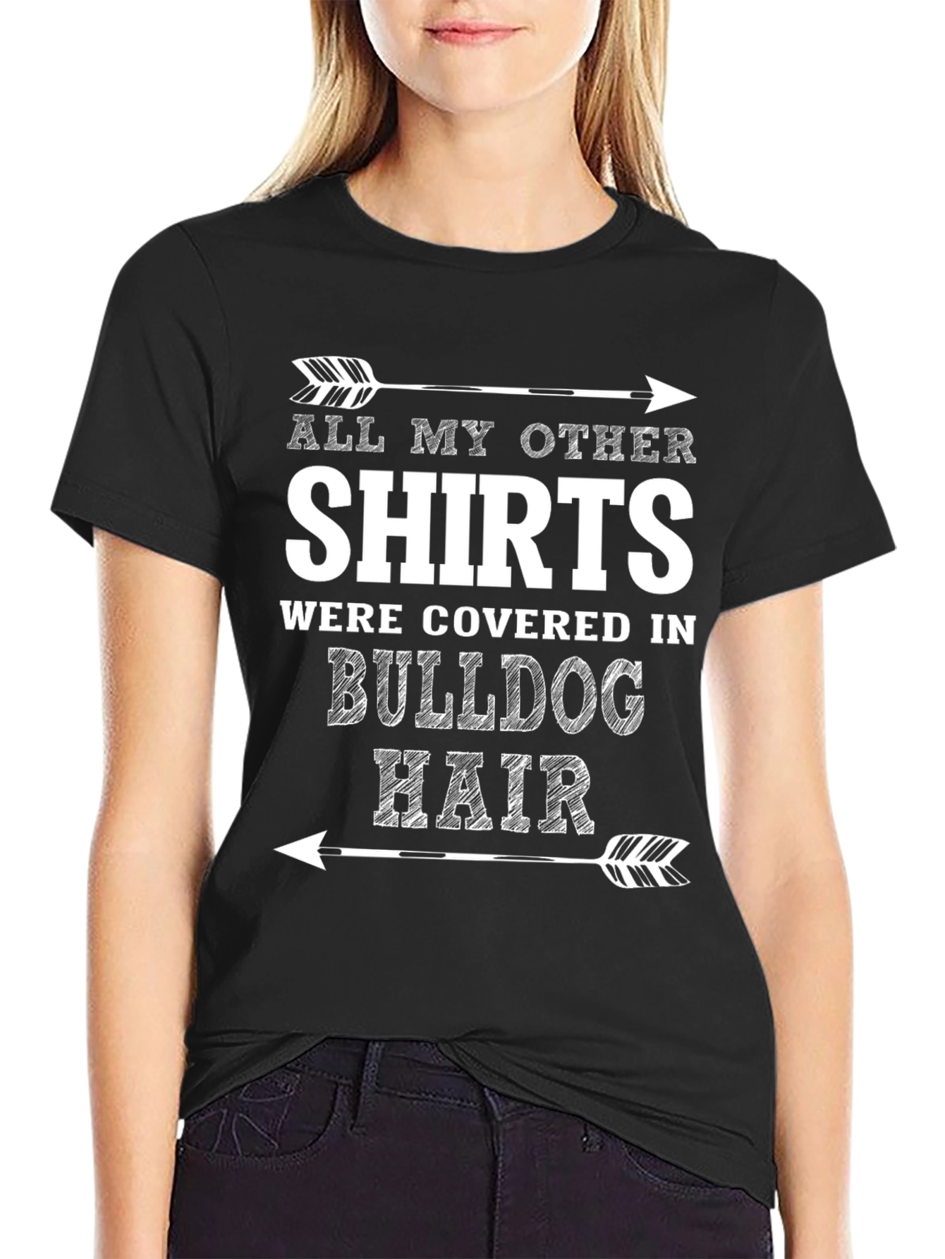 Bulldog Hair Arrow T-Shirt