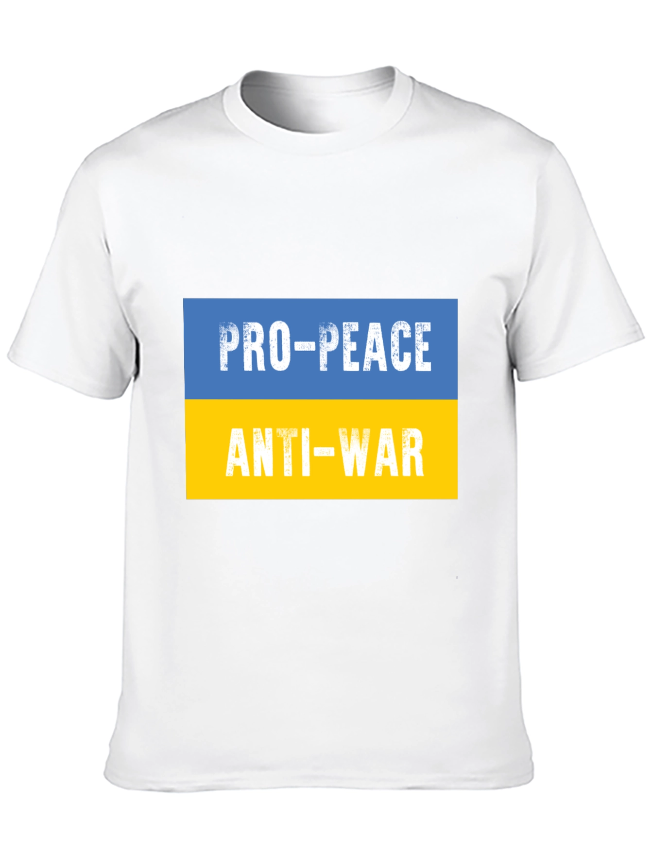 Pro-Peace Anti-War Ukraine Flag T-Shirt