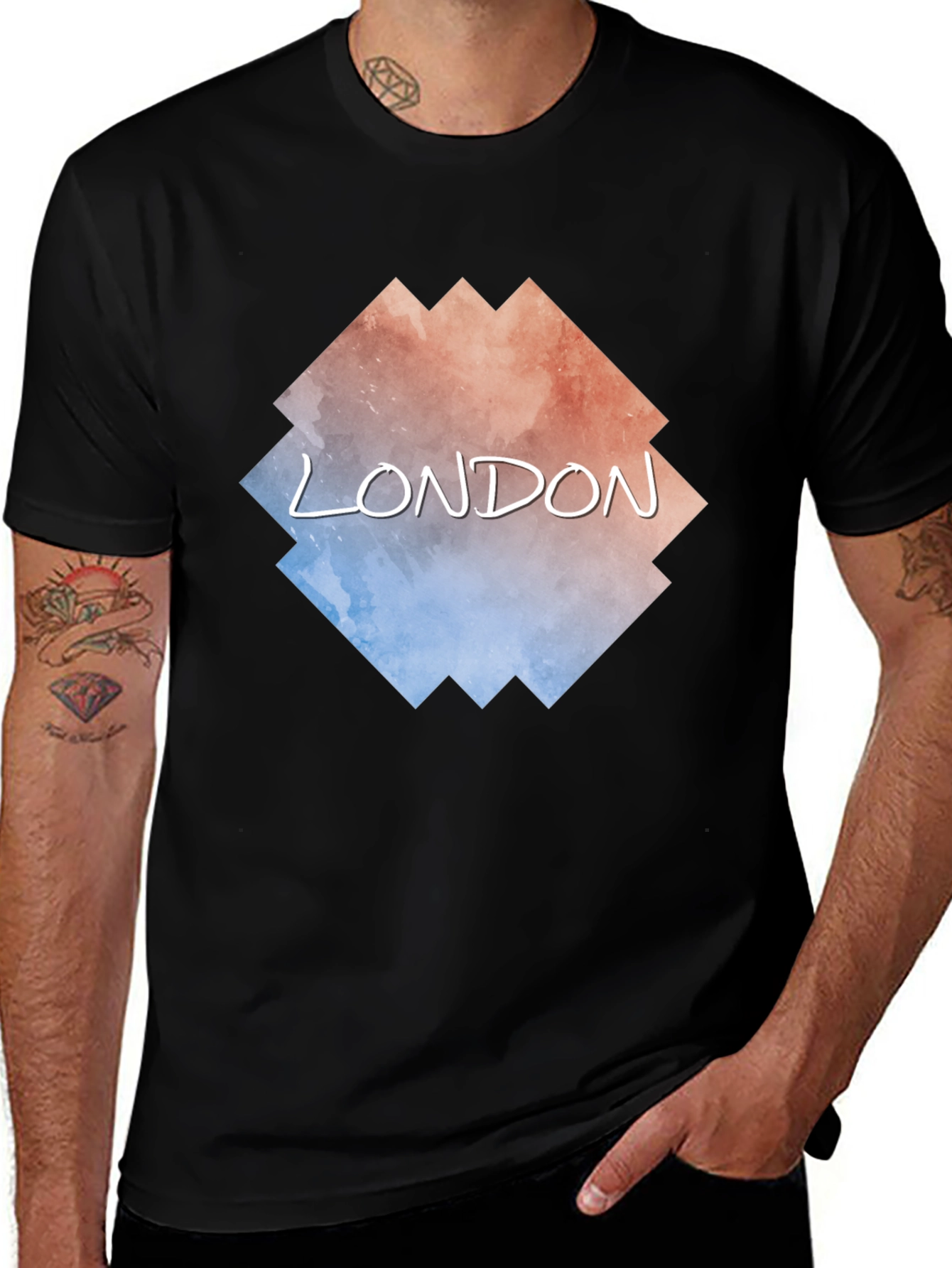 London Graphic Tee - Mens Black T-Shirt