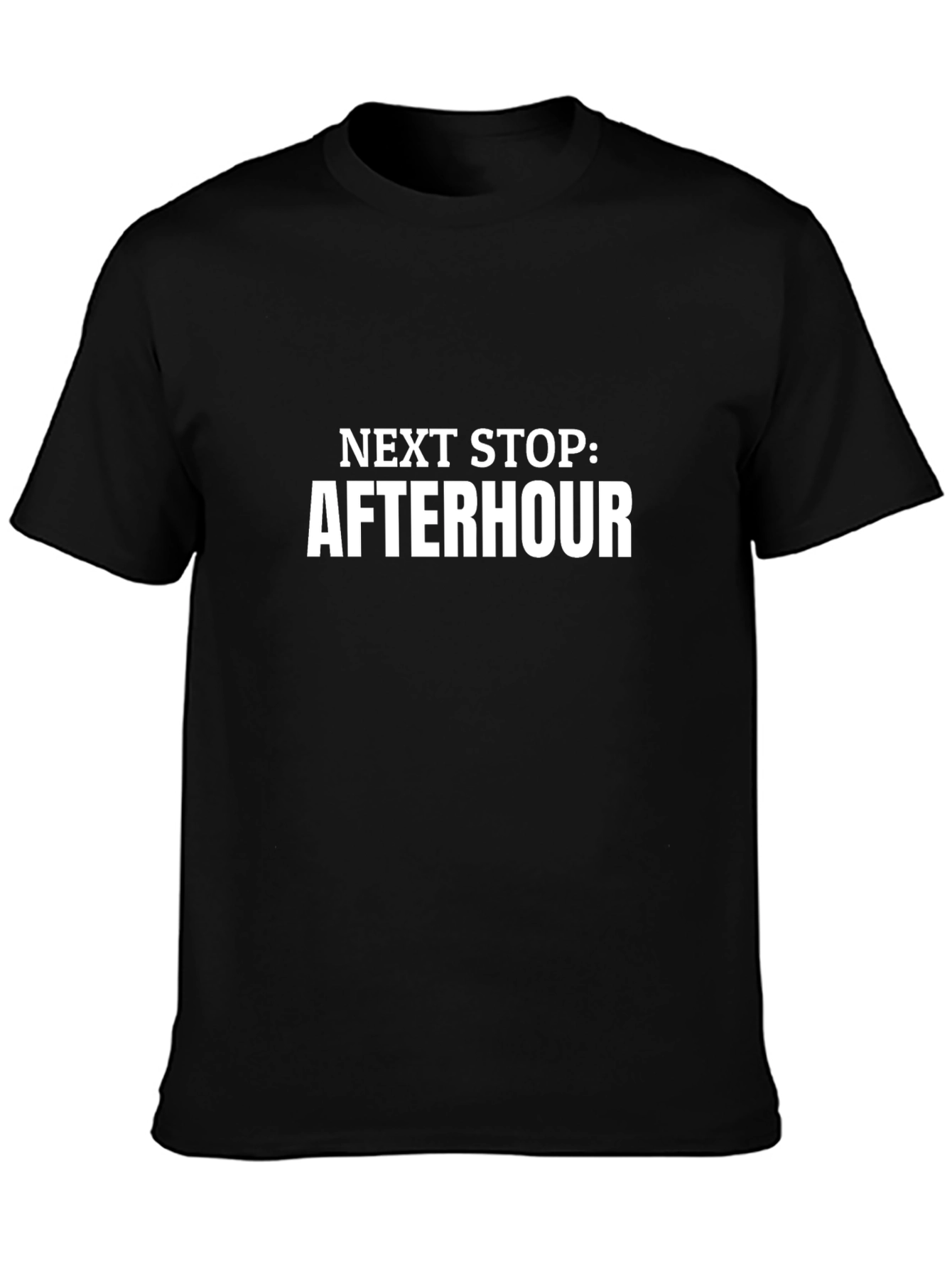Next Stop: Afterhour Black T-Shirt