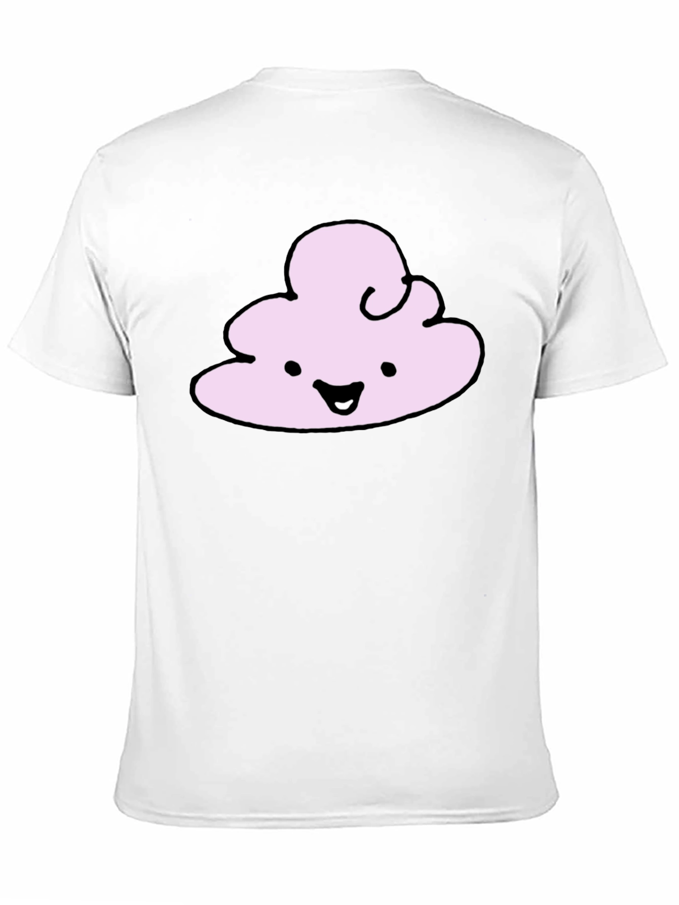 Cute Cloud Graphic T-Shirt - Black Cotton Tee