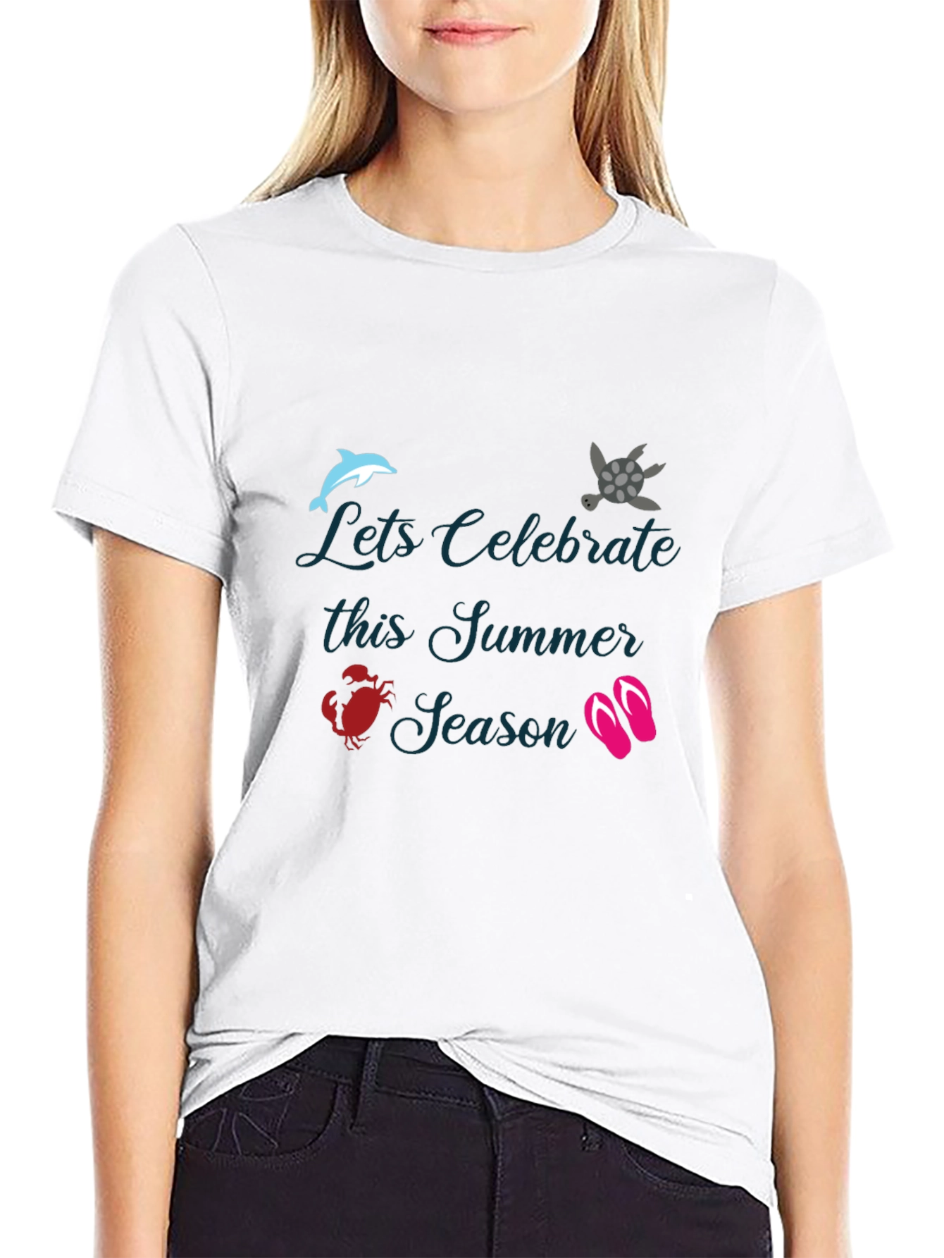 Summer Celebration Black T-Shirt