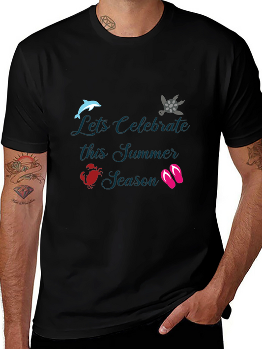 Summer Celebration Black T-Shirt