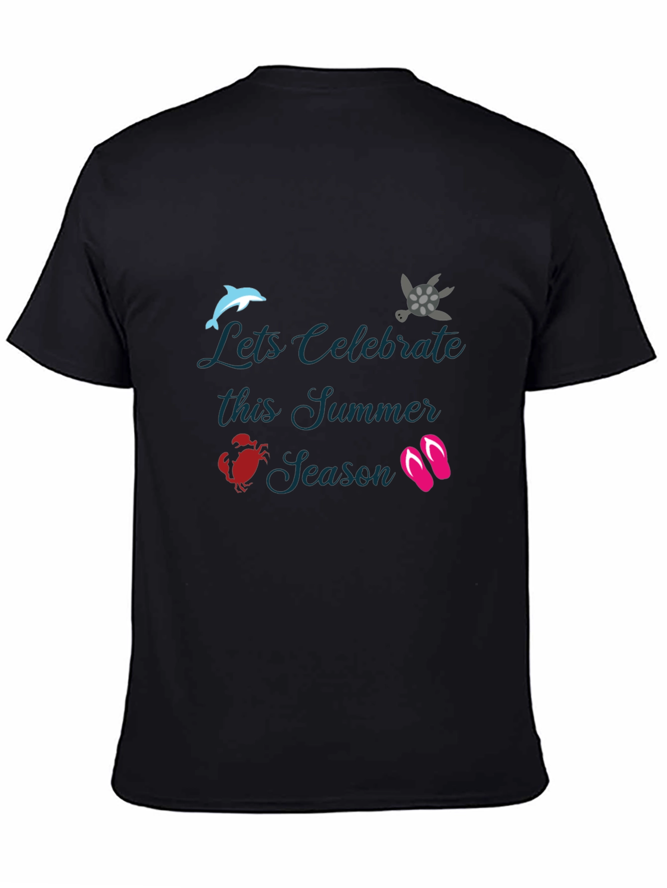 Summer Celebration Black T-Shirt