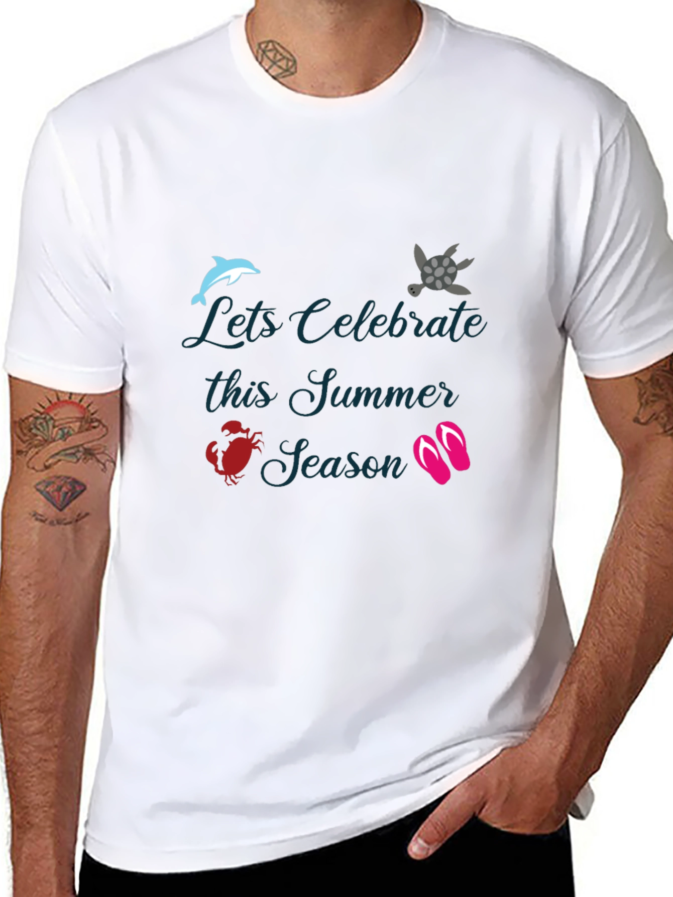 Summer Celebration Black T-Shirt