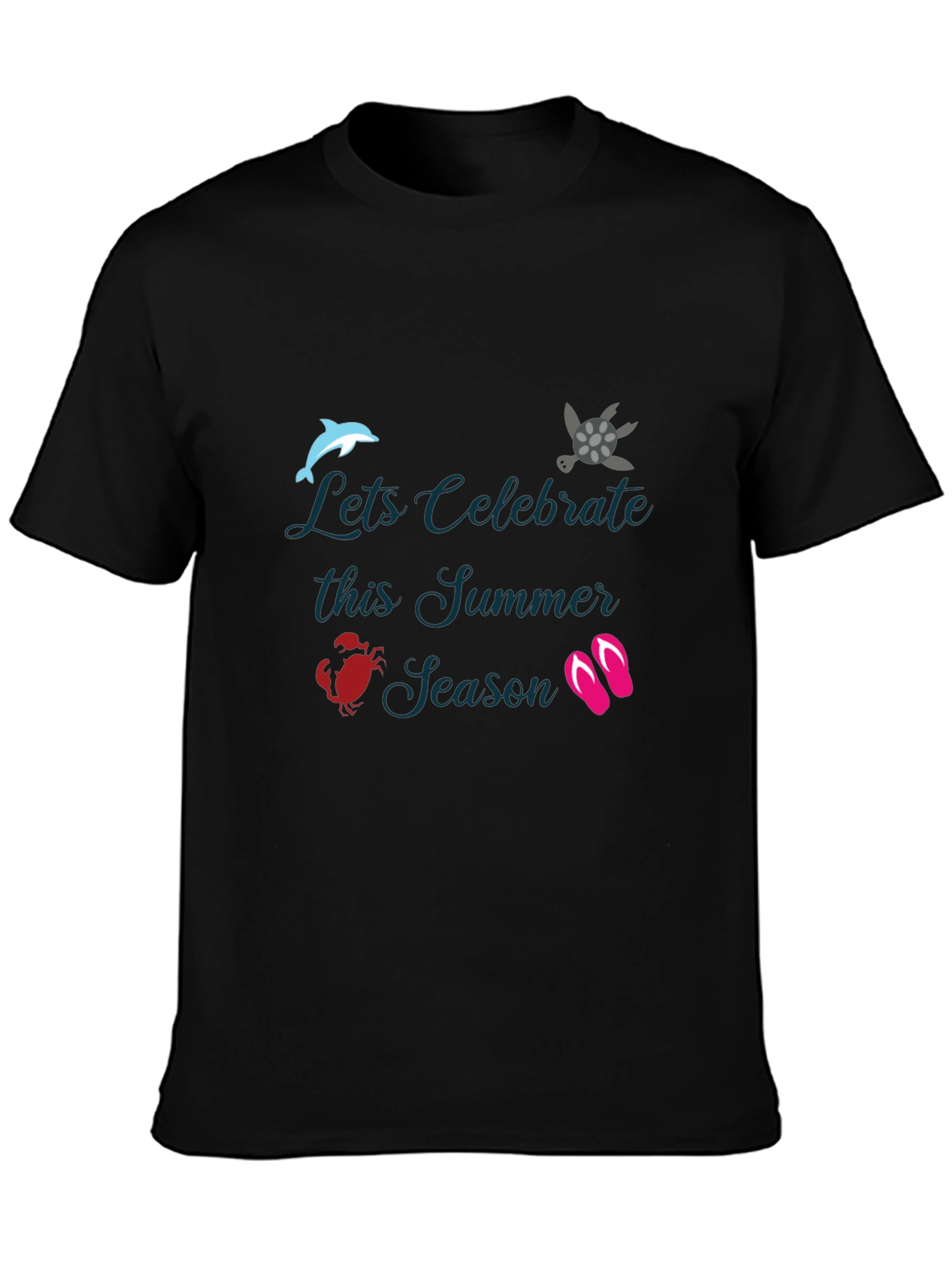 Summer Celebration Black T-Shirt