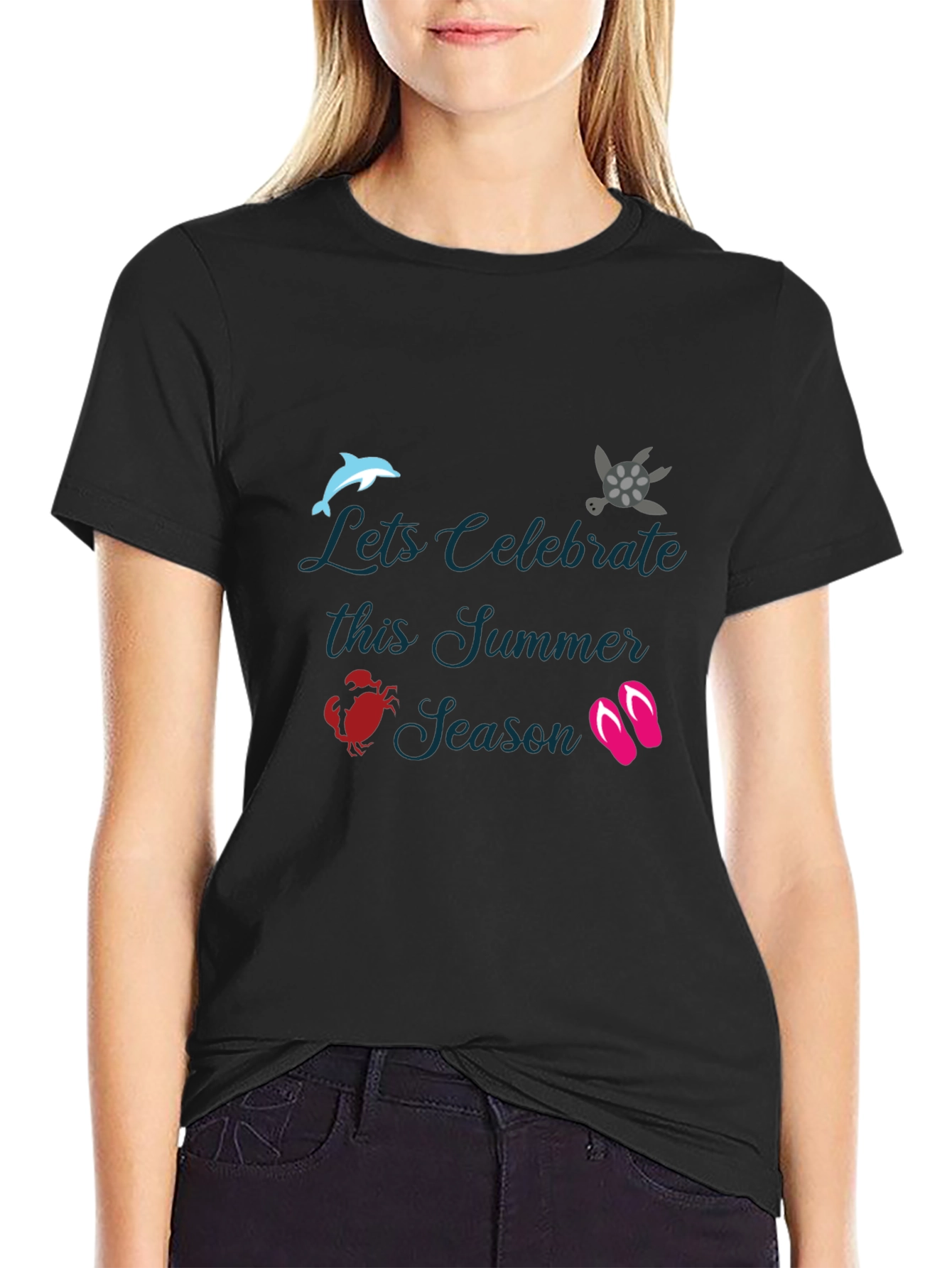 Summer Celebration Black T-Shirt