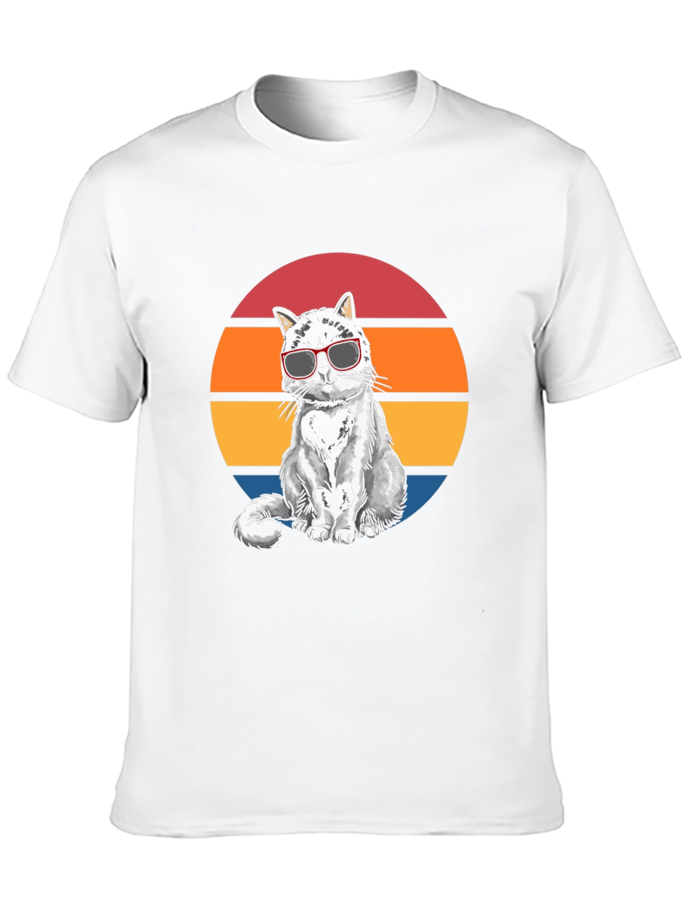 Cool Cat Sunset Graphic Tee