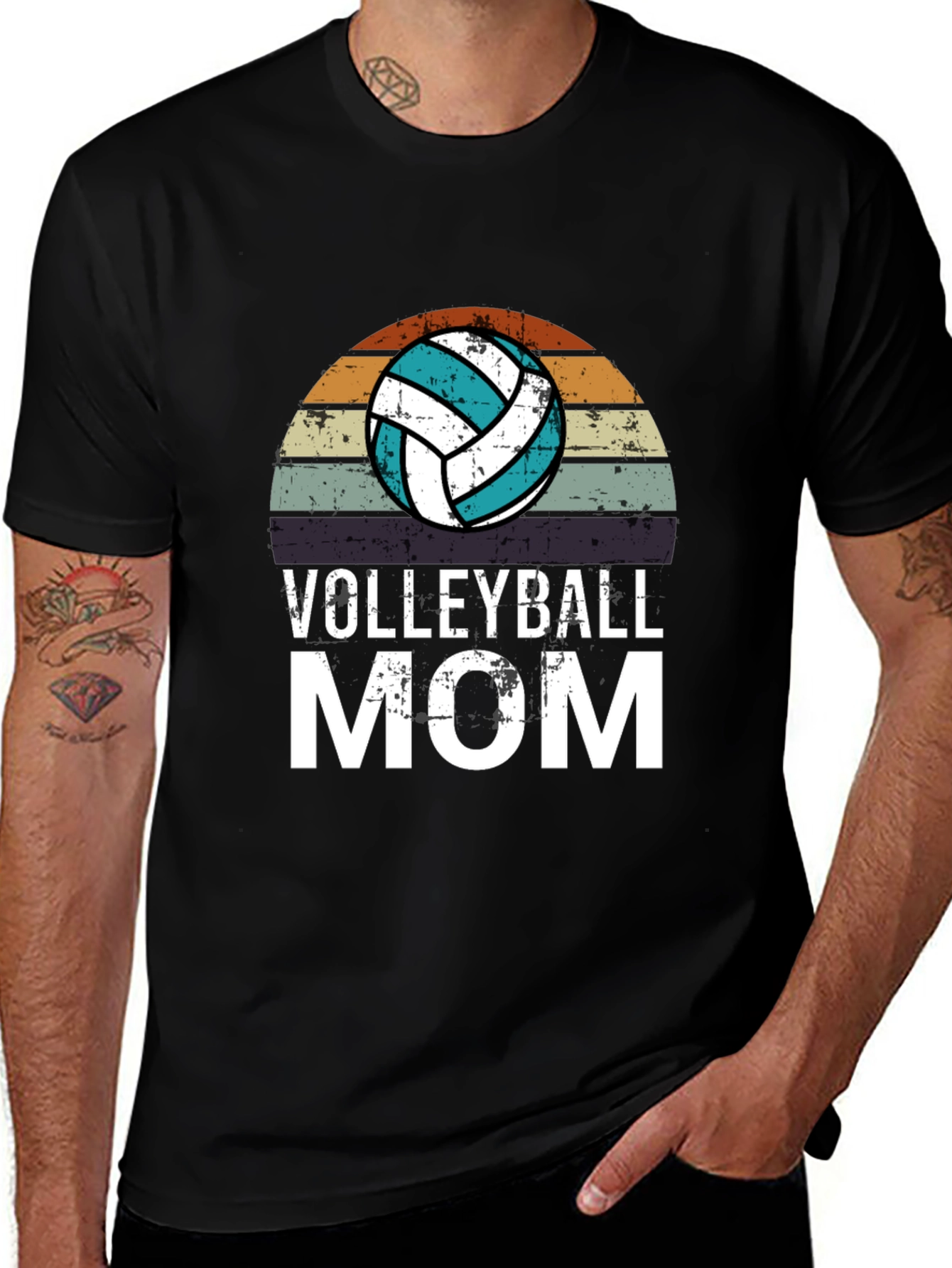 Volleyball Mom Graphic T-Shirt