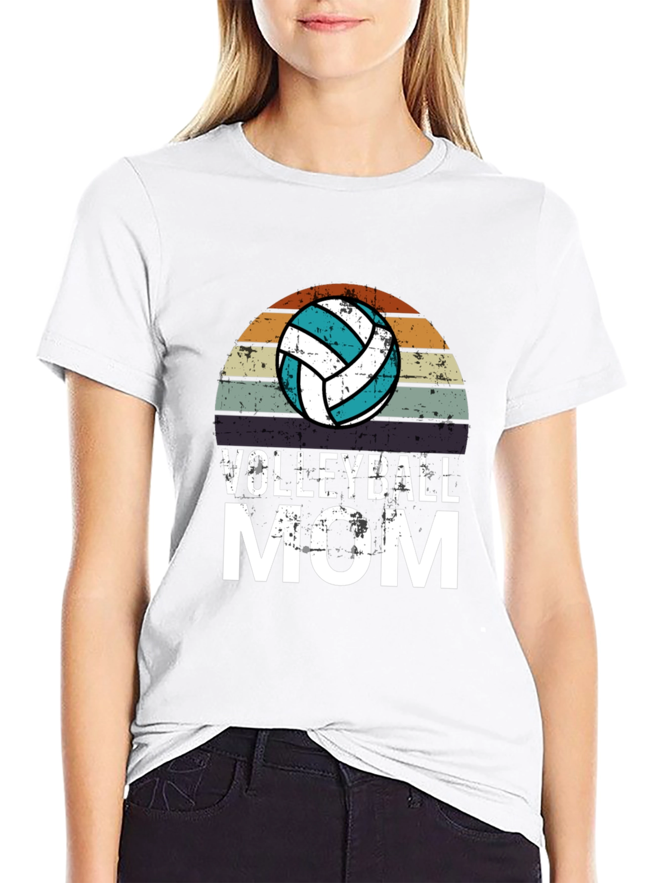 Volleyball Mom Graphic T-Shirt
