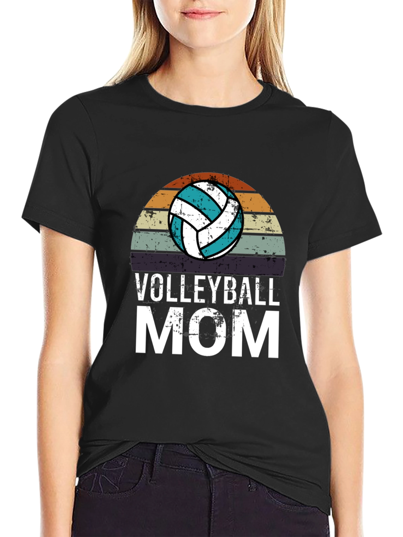 Volleyball Mom Graphic T-Shirt