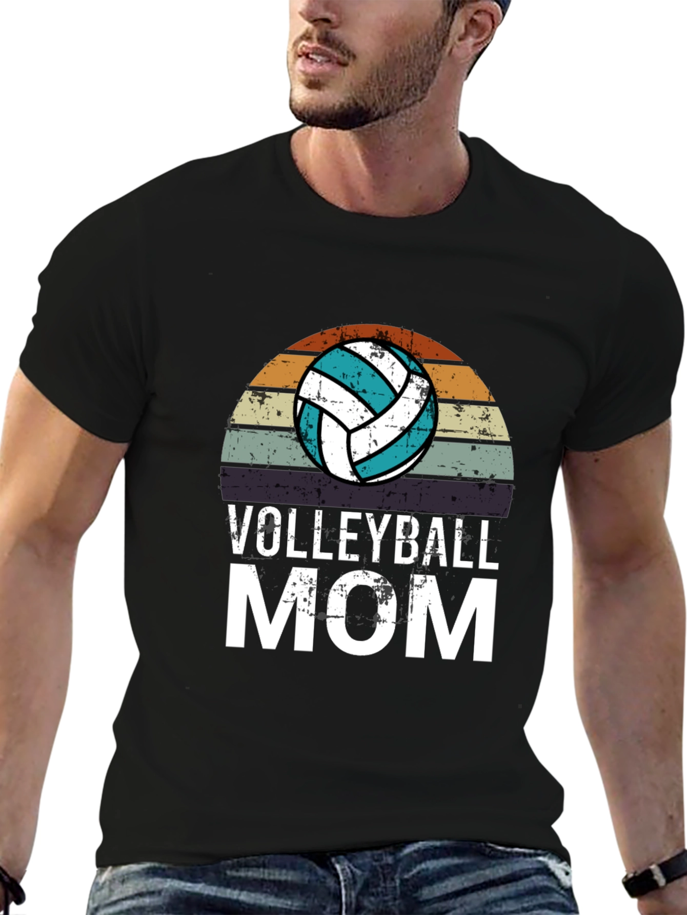 Volleyball Mom Graphic T-Shirt