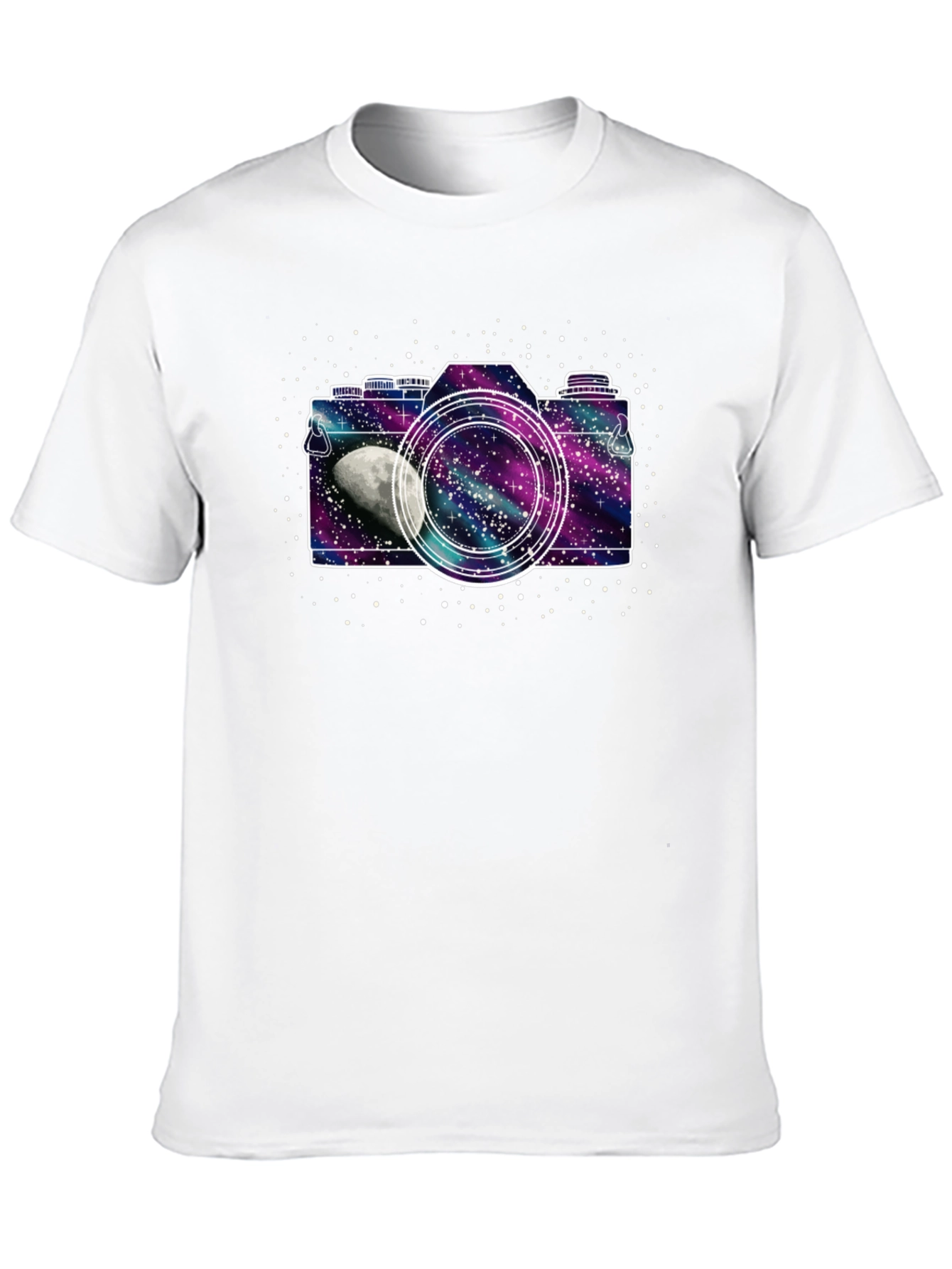 Galaxy Camera Black T-Shirt - Space Photographer Tee