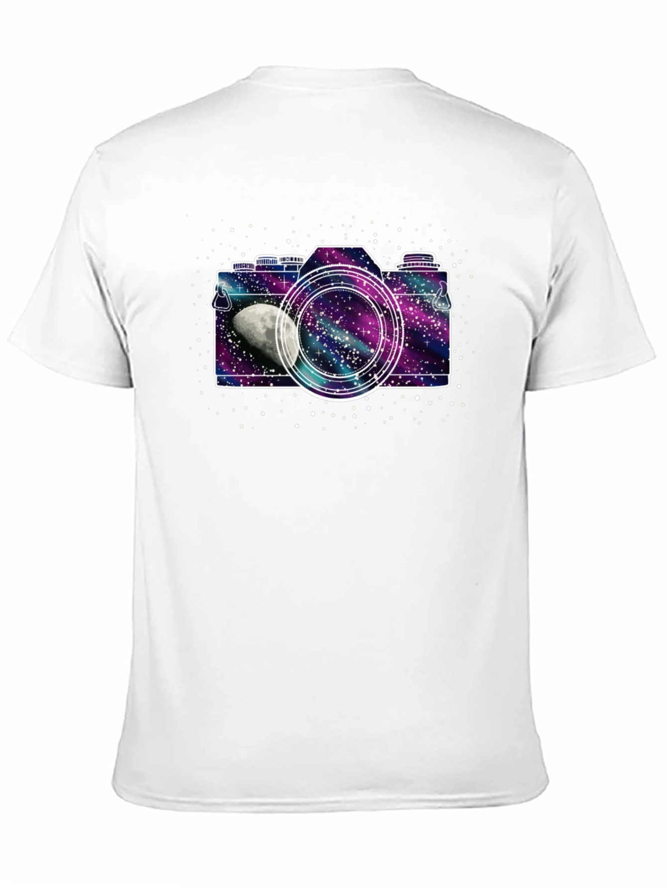Galaxy Camera Black T-Shirt - Space Photographer Tee