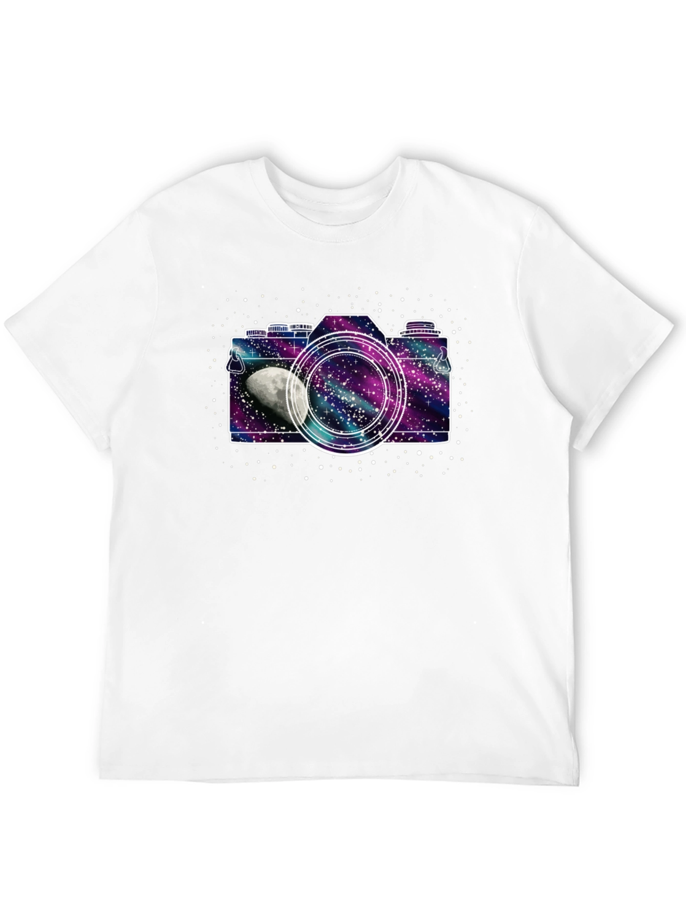 Galaxy Camera Black T-Shirt - Space Photographer Tee