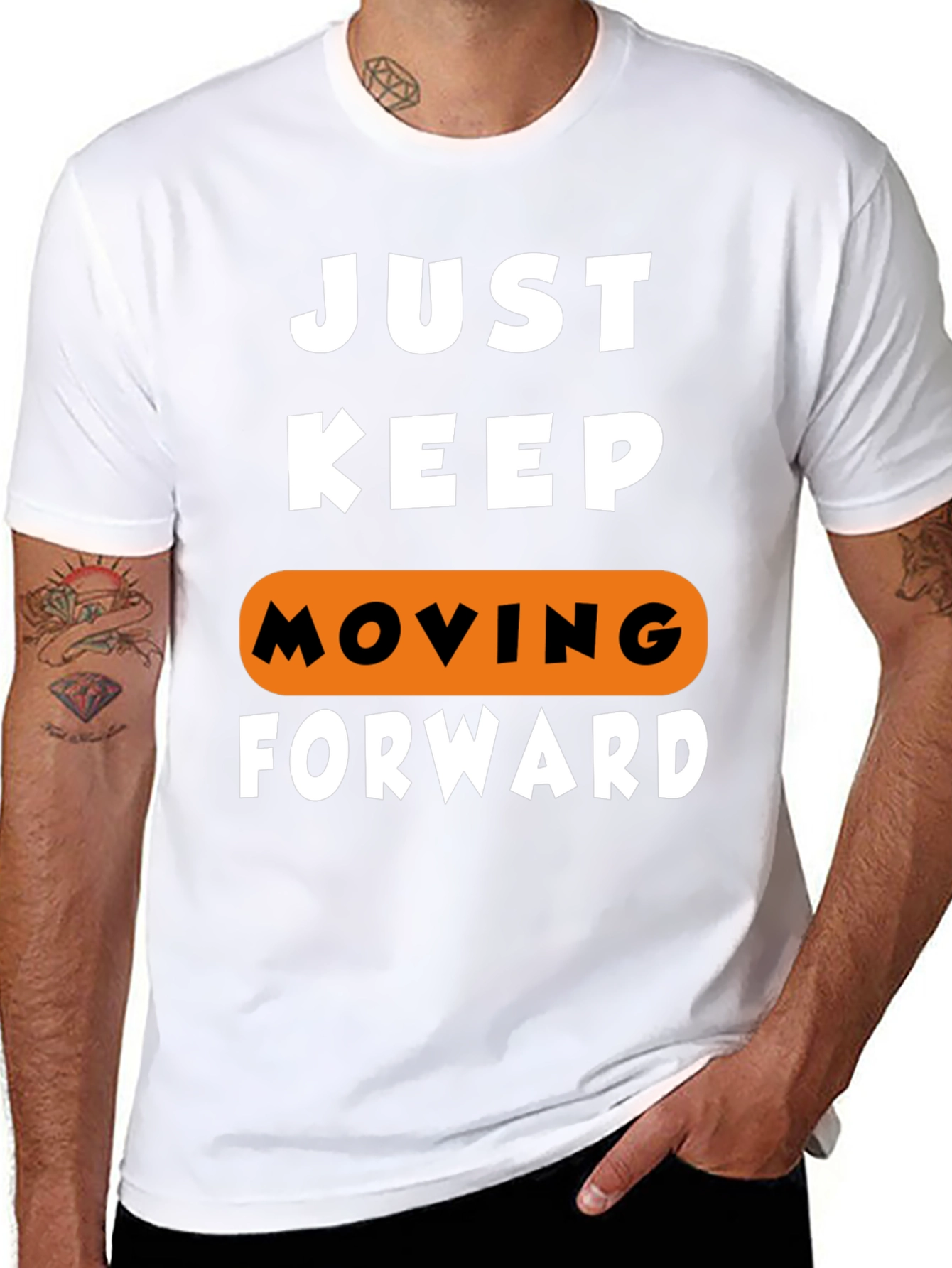 Just Keep Moving Forward Graphic Tee